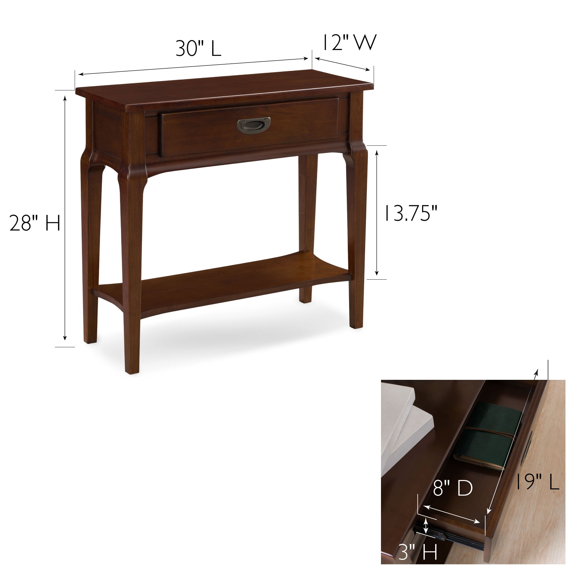 Leick Home 22032 Console-Sofa-Tables - View #2