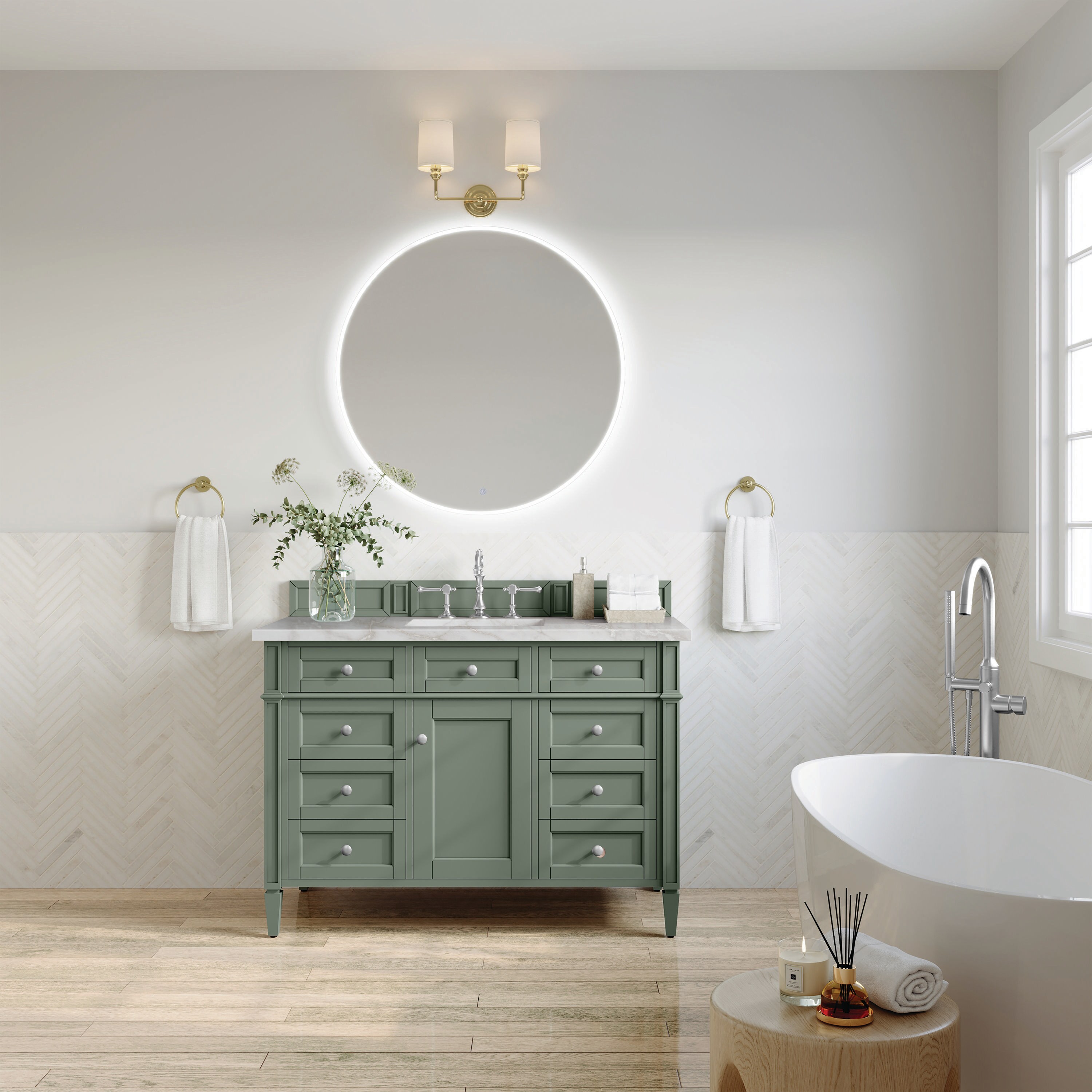 James Martin Vanities 650-V48-SC-3VSL Bath-Vanity-Combo - View #2