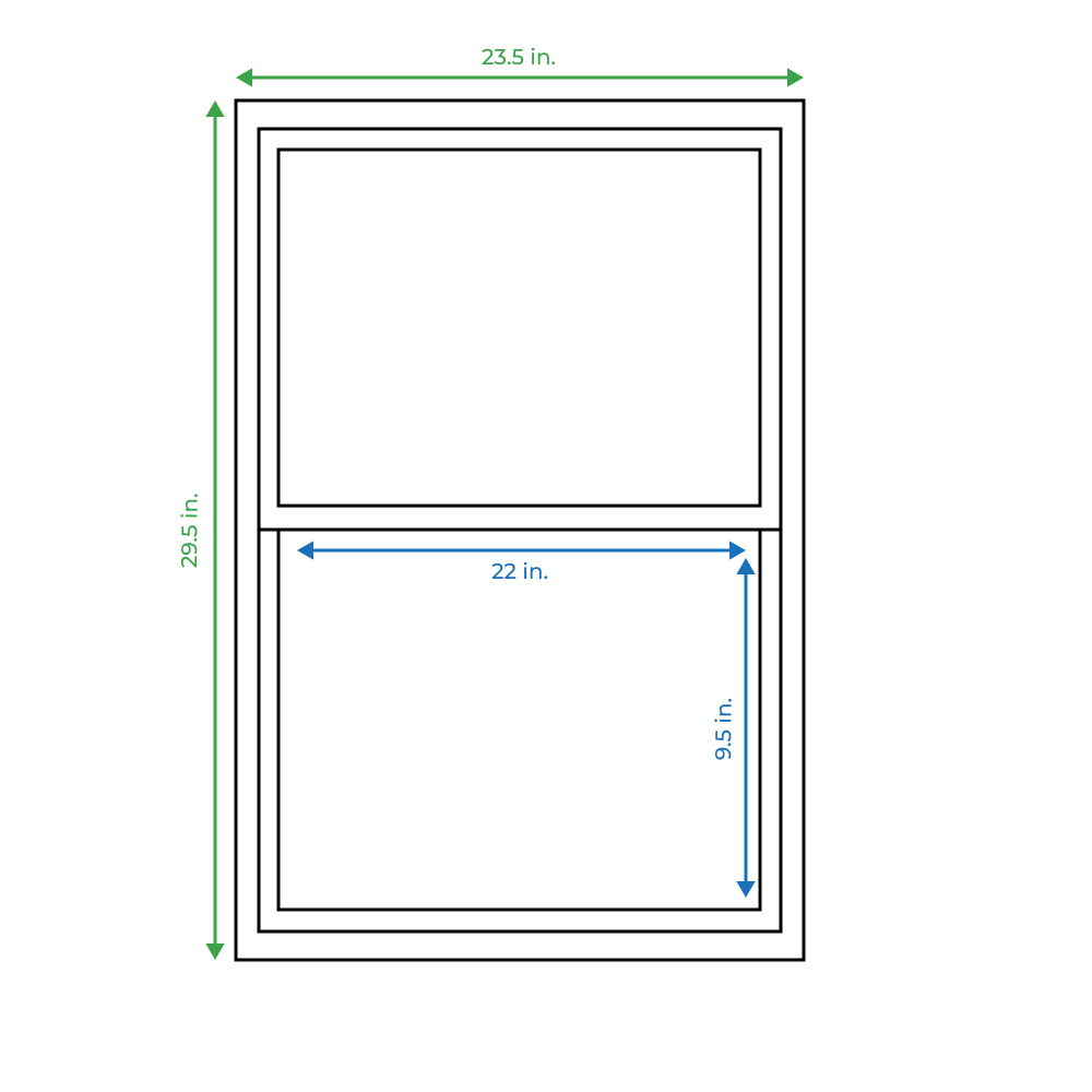 Project Source VSH2430PS Single-Hung-Windows - View #3