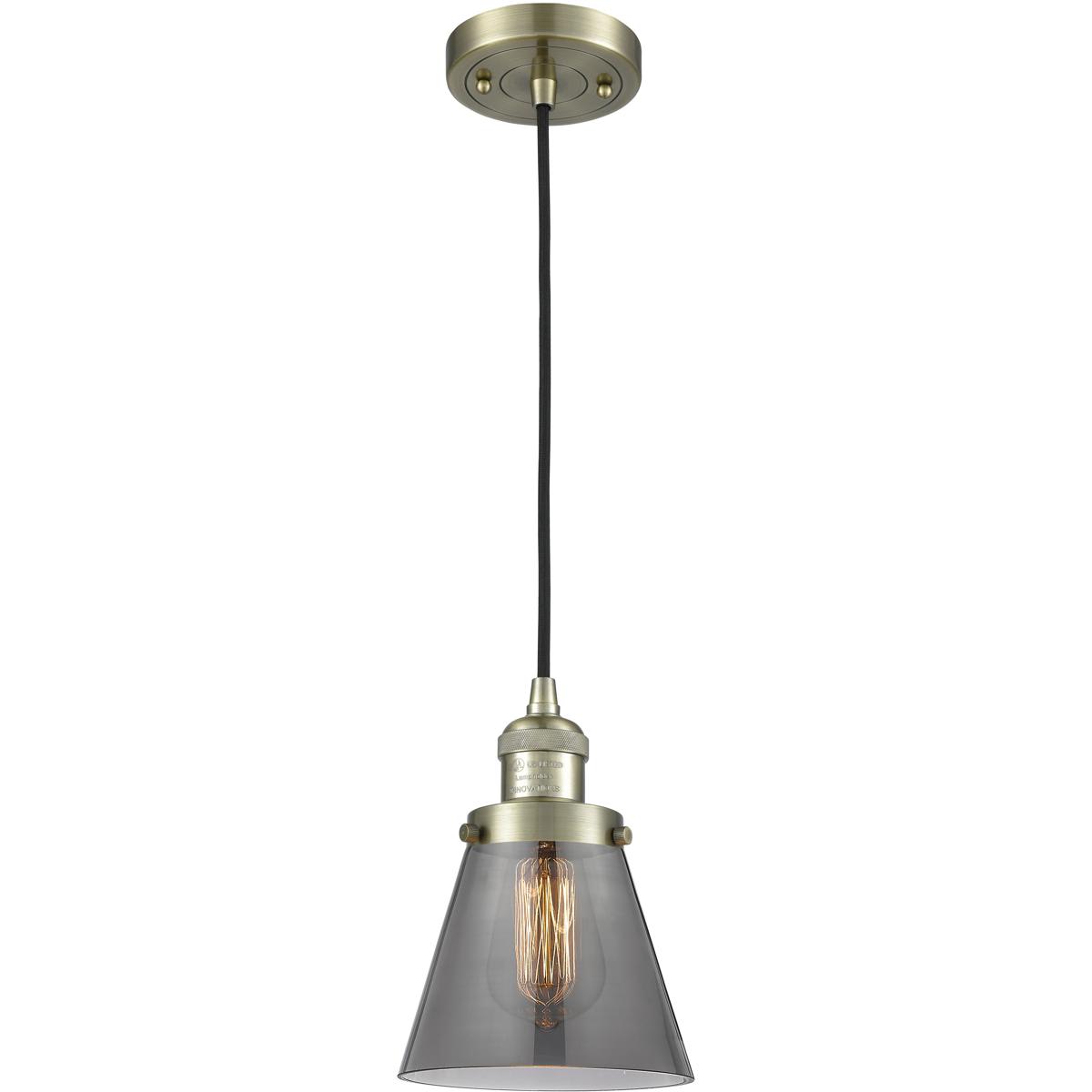 Innovations Lighting 1353599 201C-AB-G63-LED Franklin Restoration Cone Mini Pendant