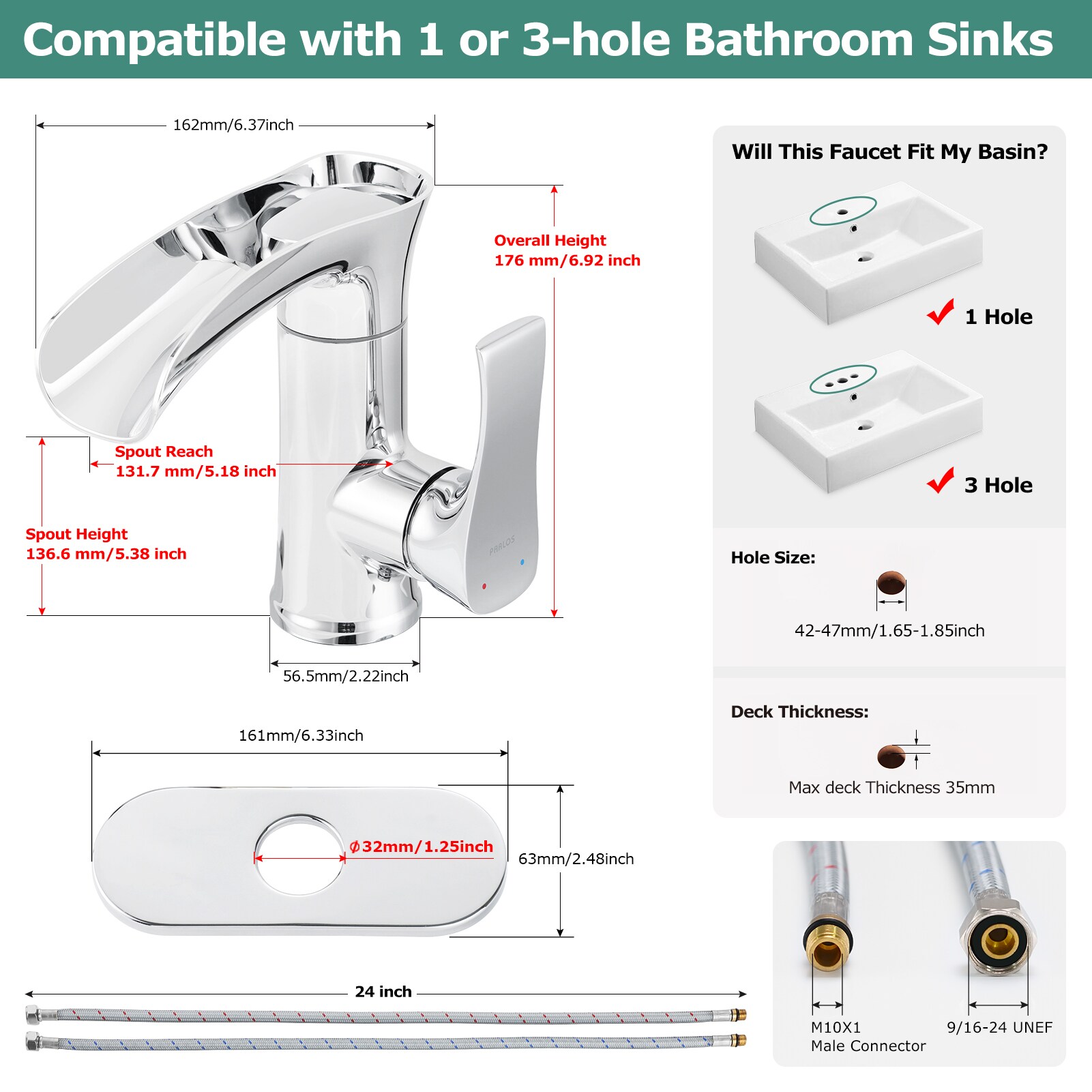 PARLOS 1437901PD Lavatory-Faucets - View #7