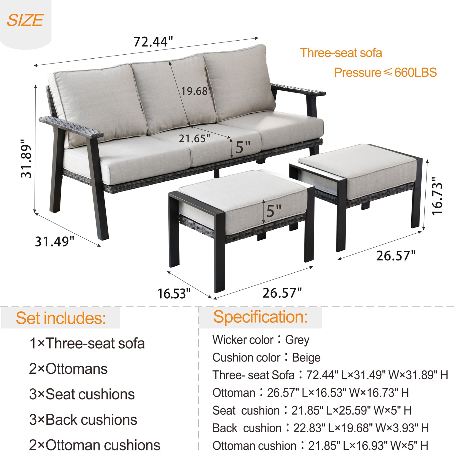 Pouuin SHW60T04A Patio-Sofas-Daybeds - View #8