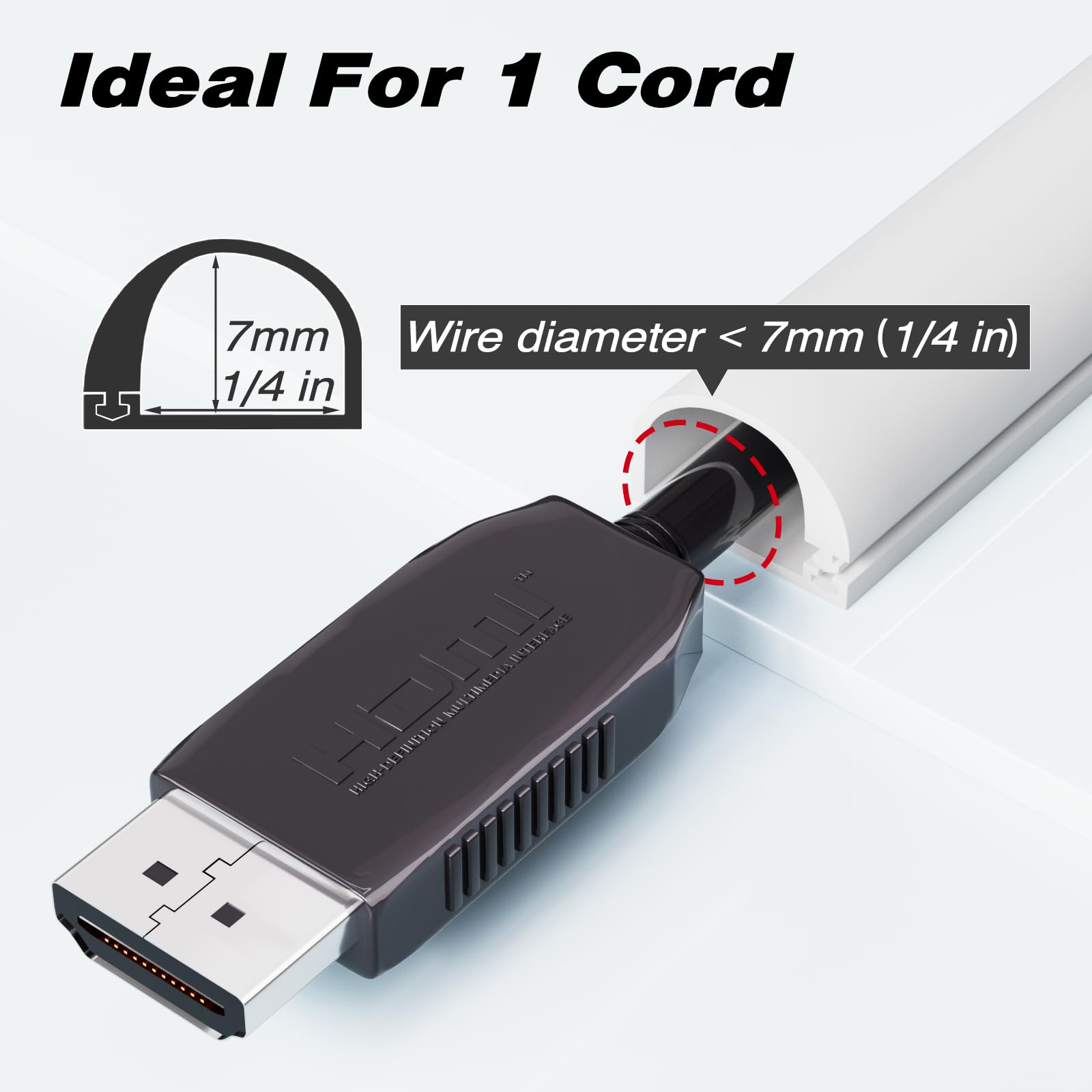 Etokfoks 39 Inch Silicone Cord Hider for Wall Mount TV Self Adhesive ...