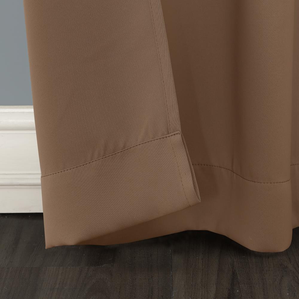 Barley Woven Thermal Blackout Curtain 40" x 63" Cotton Polyester
