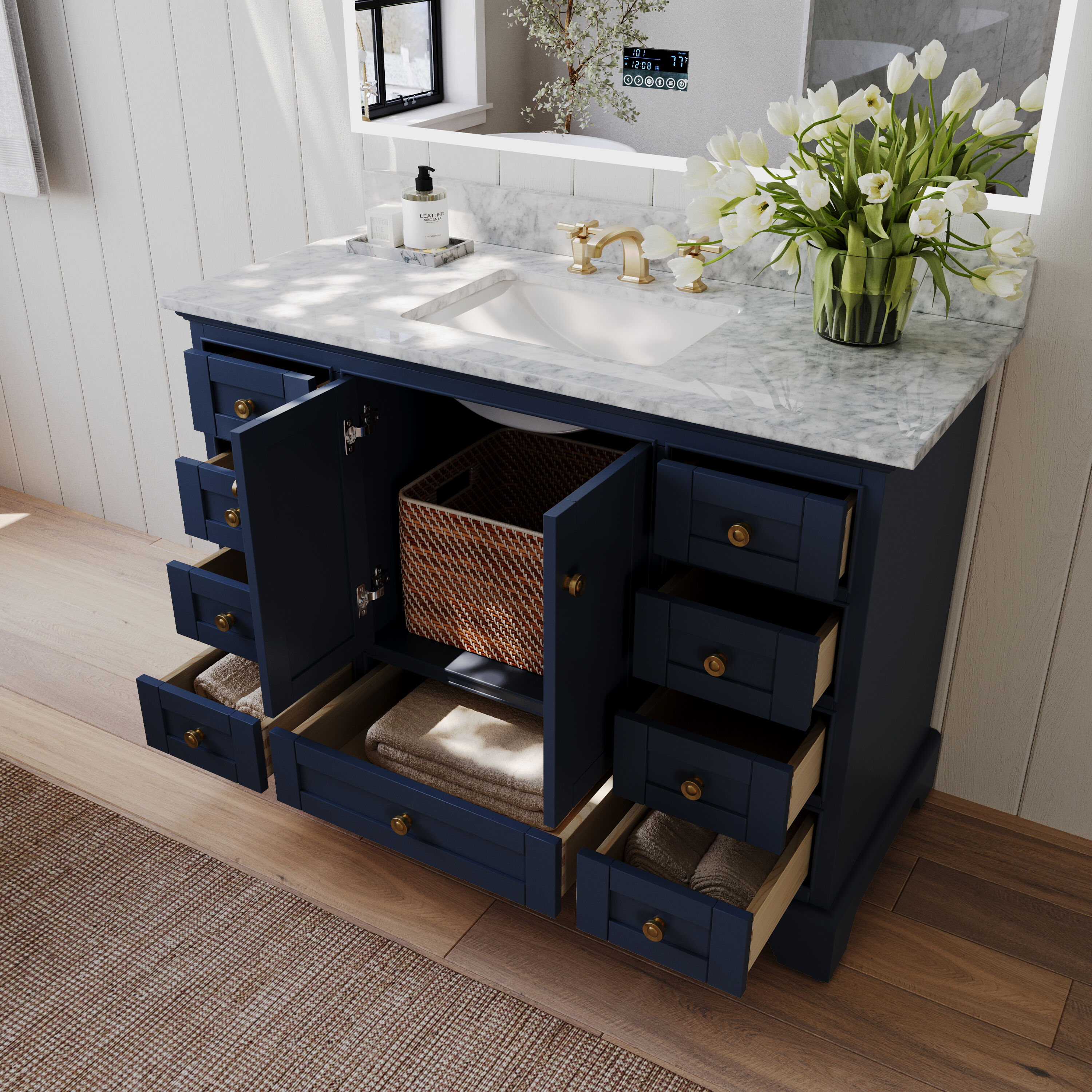 Ancerre Designs VTSAUDREY48HBCWGD Bath-Vanity-Combo - View #11
