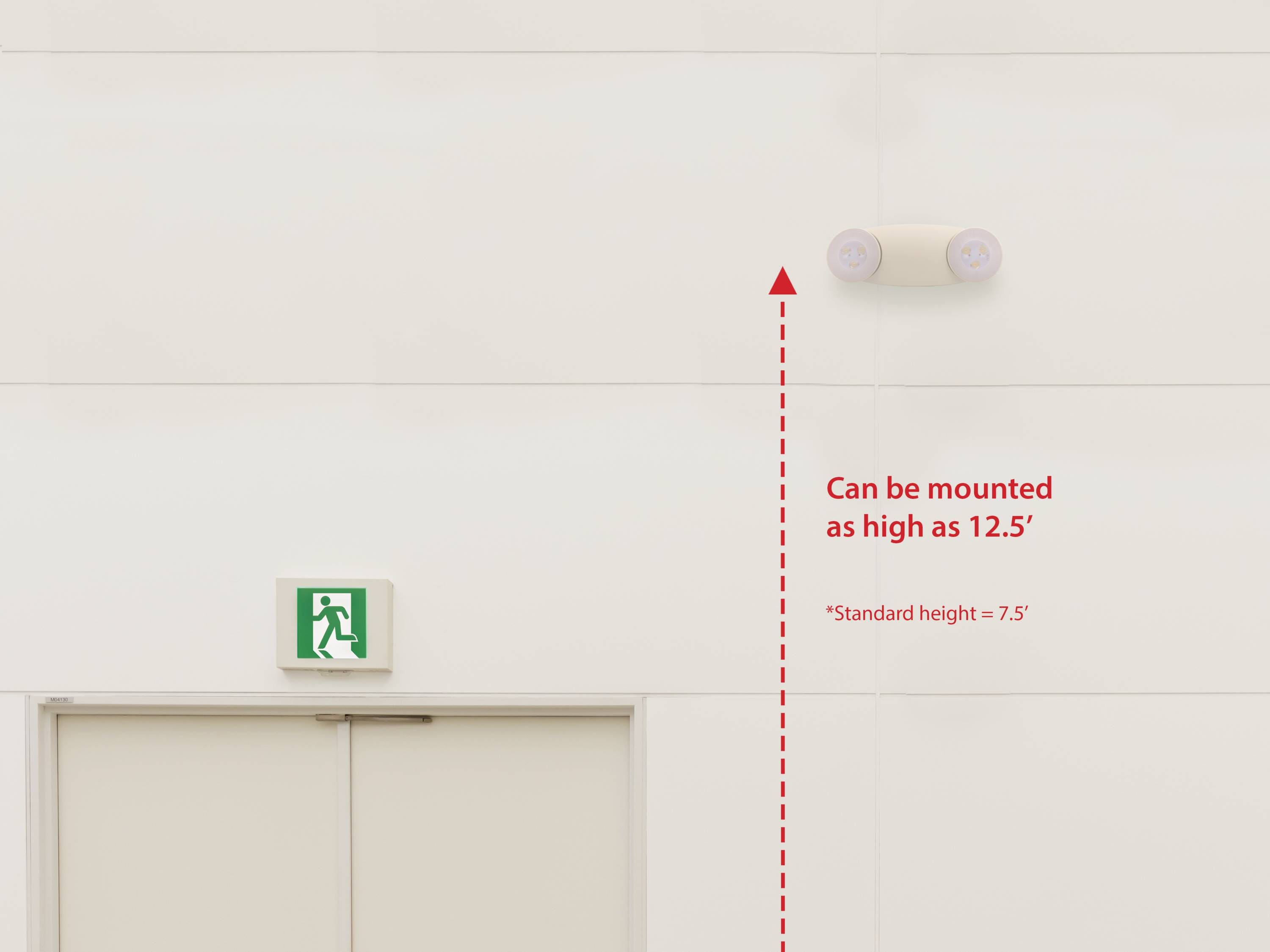 Nicor Lighting EML71UNVWH Emergency-Exit-Lighting - View #3