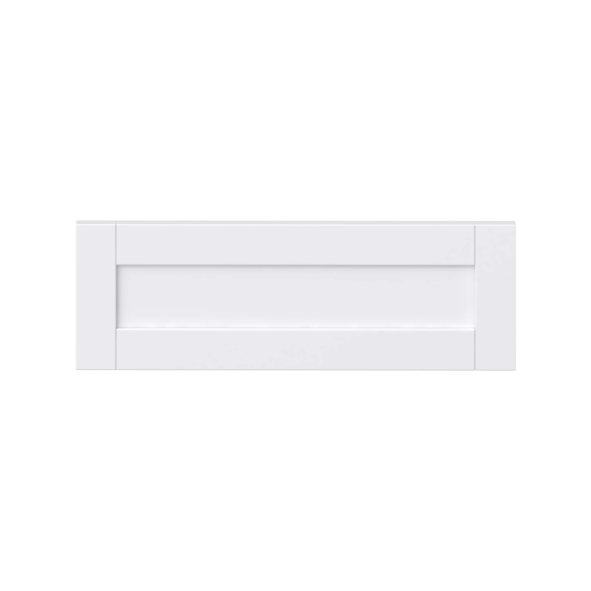 Hugo&Borg DSDF3010-RM Rosemont 30-in W x 10-in H Glacier White Laminate Shaker Base cabinet drawer fronts (Fits 30-in base box )