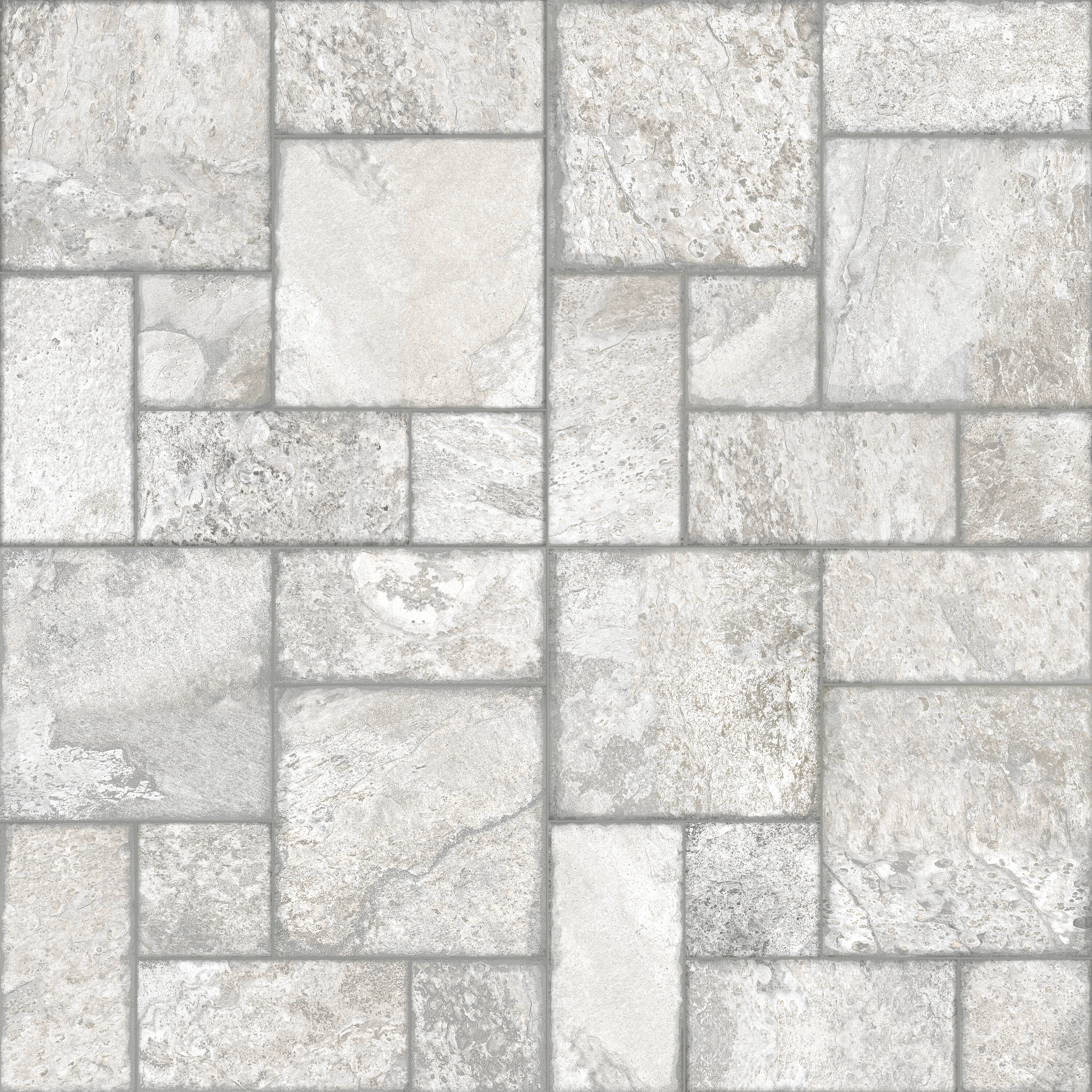 Satori 1001-0367-0 Carmen Carmen Charcoal Versailles 18-in x 18-in Matte Porcelain Patterned Large format Floor and Wall Tile ( 2.18-sq ft Piece )