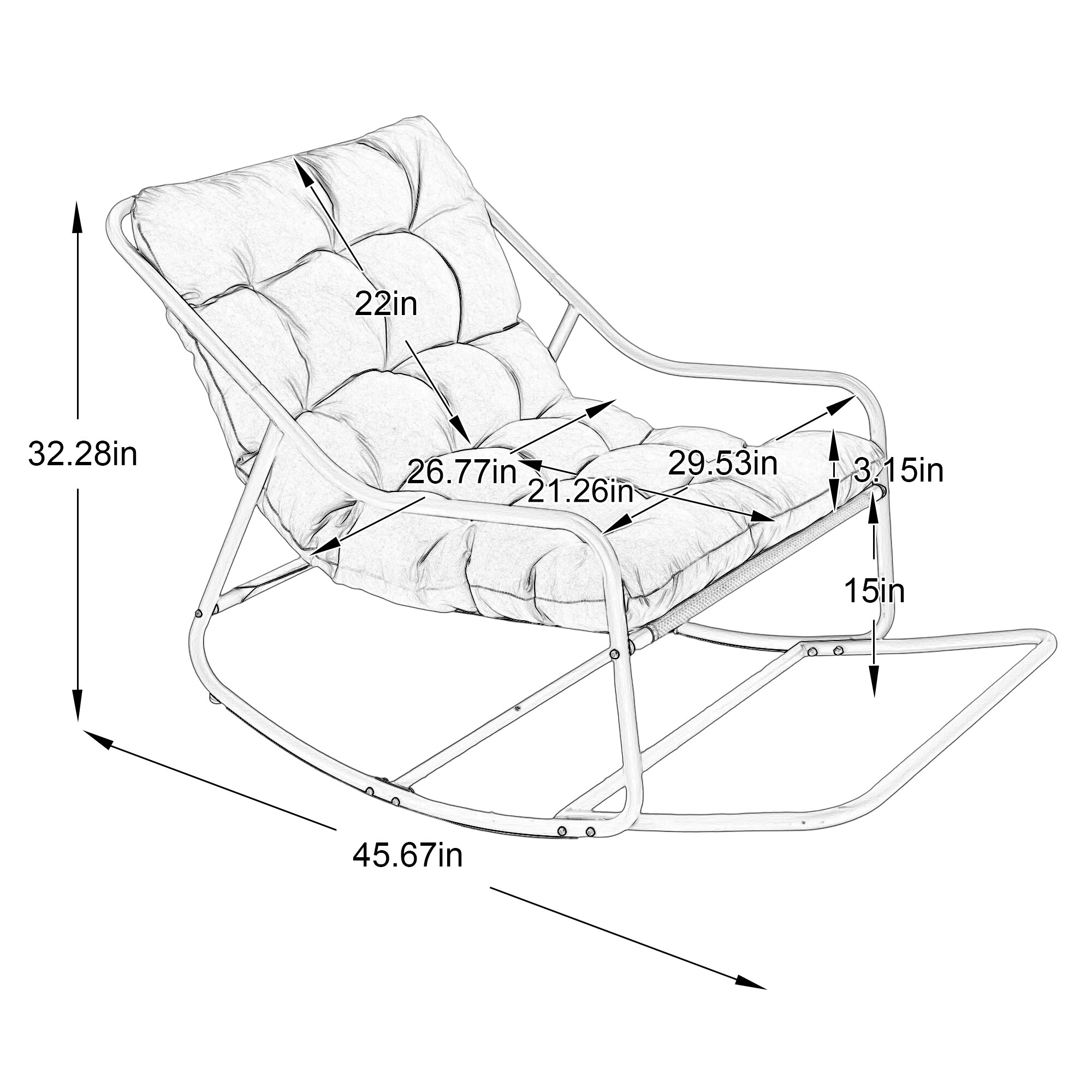 Bybafun YB0600157 Patio-Chairs - View #3