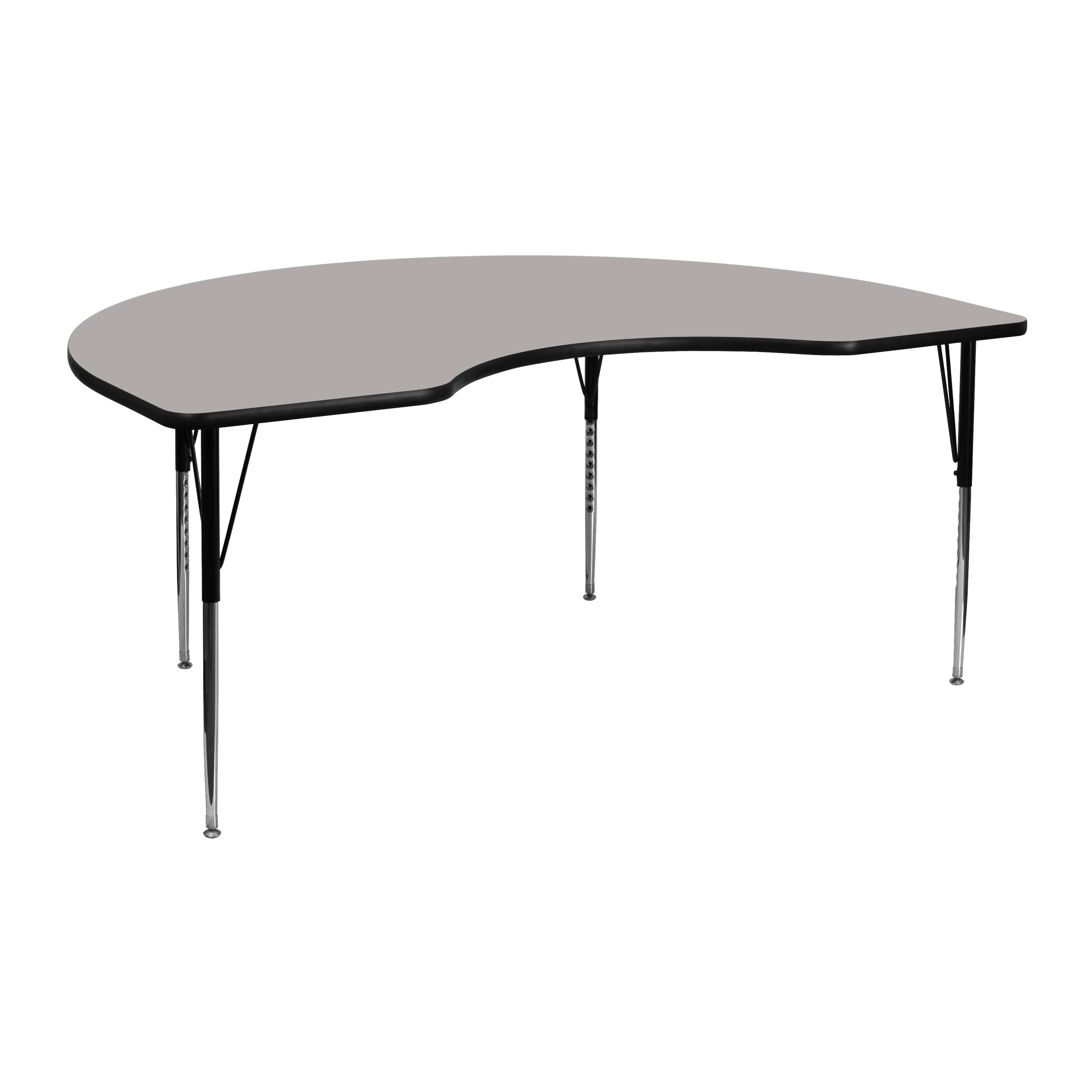 Flash Furniture 847254024594 Wren Gray Half-round Kid's Play Table