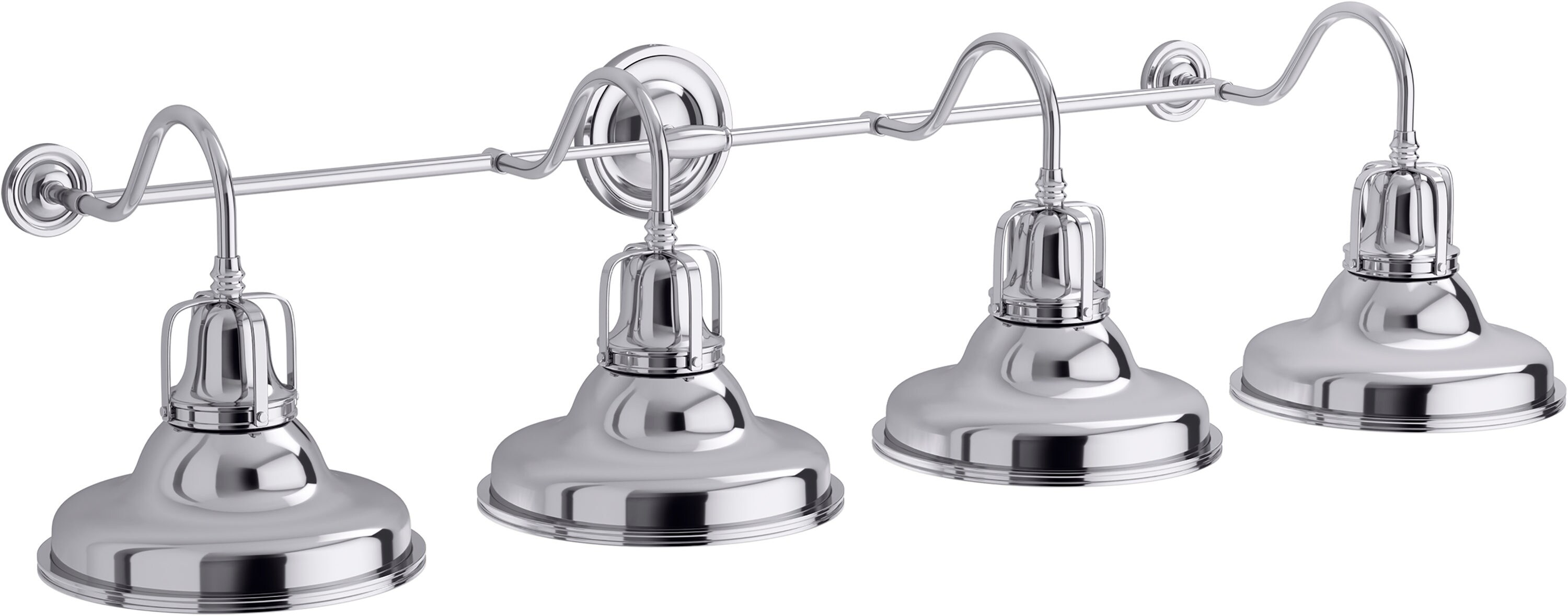 KOHLER 32288-SC04-CPL Hauksbee 47.13-in W 4 -Light Polished Chrome Wall Sconce