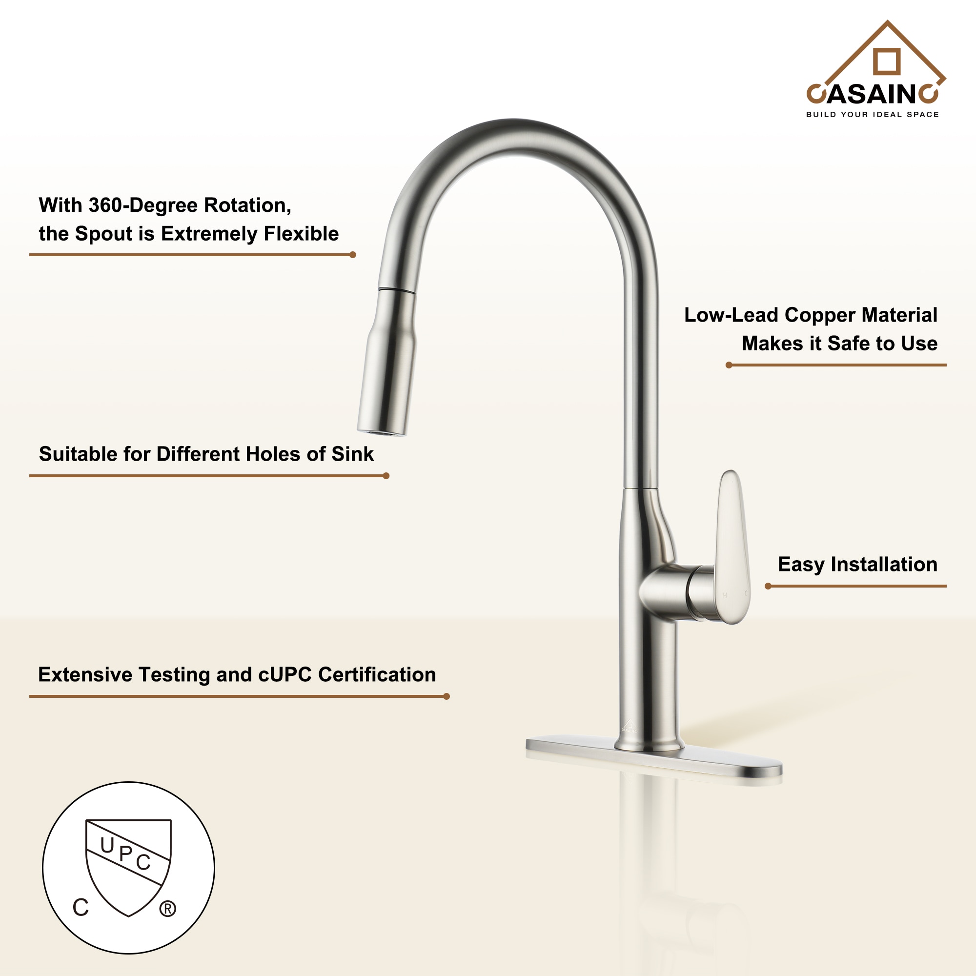 CASAINC ODB-LB-7105 Kitchen-Faucets - View #5