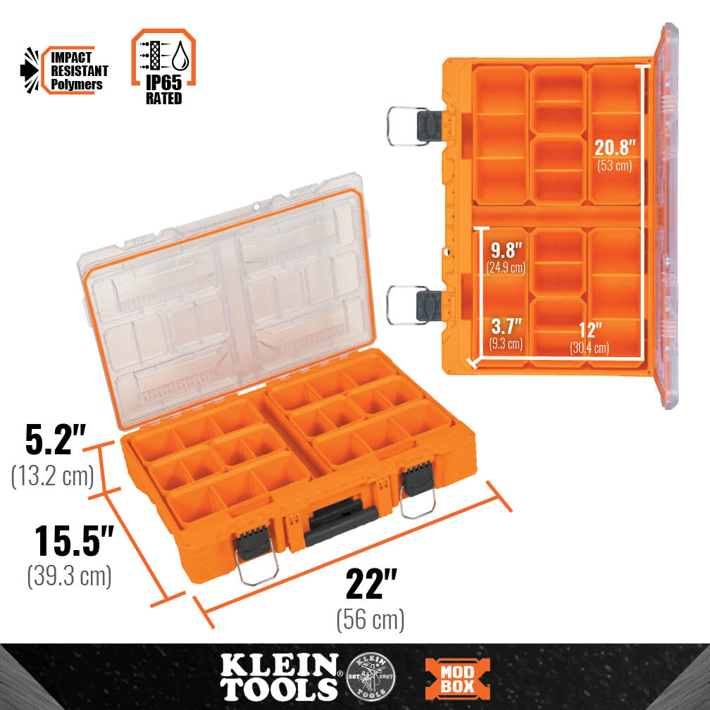 Tactix 12 Compartment Bin Flip Lid Cabinet