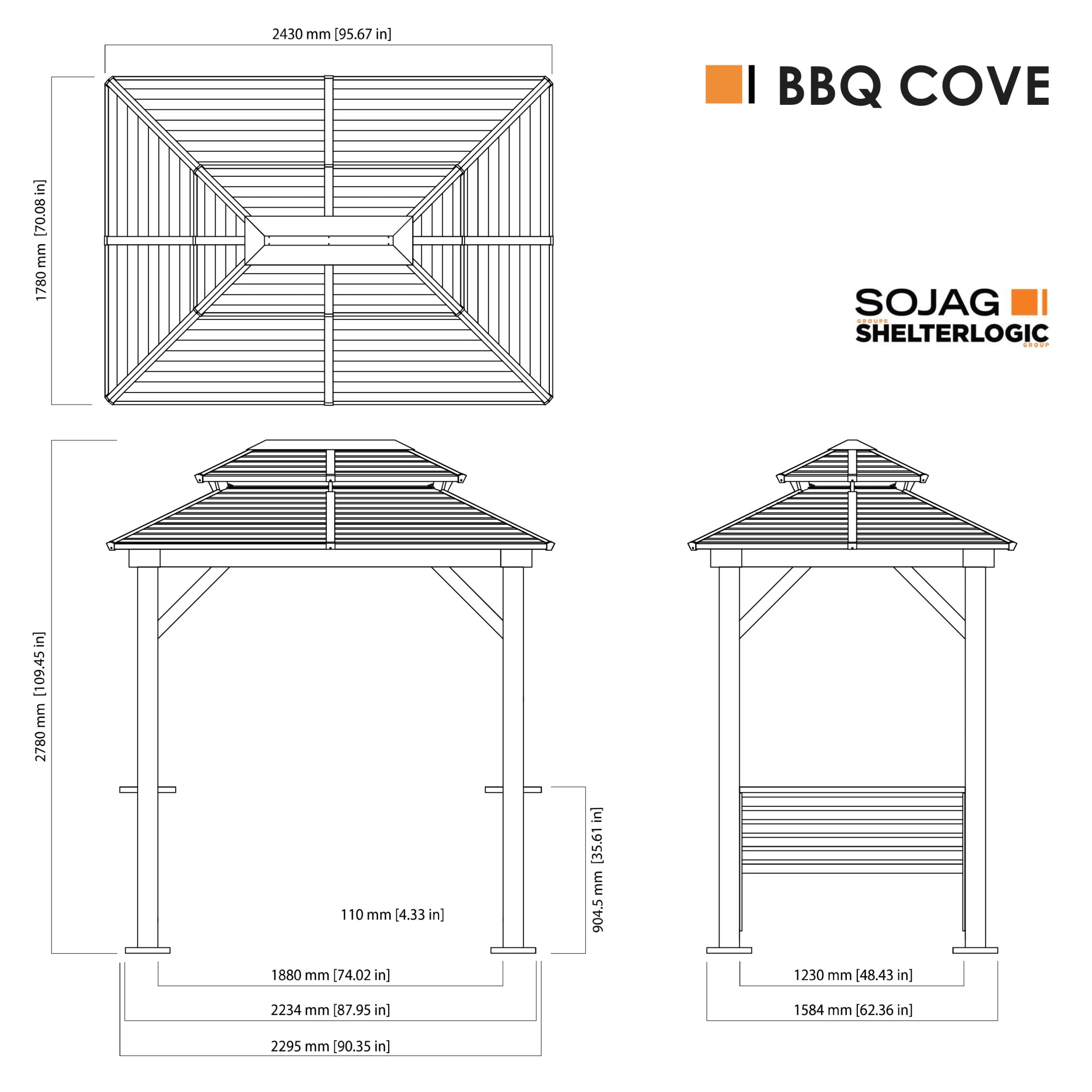 Tommy Bahama 500-9168501 Wood-Resin-Gazebos - View #7