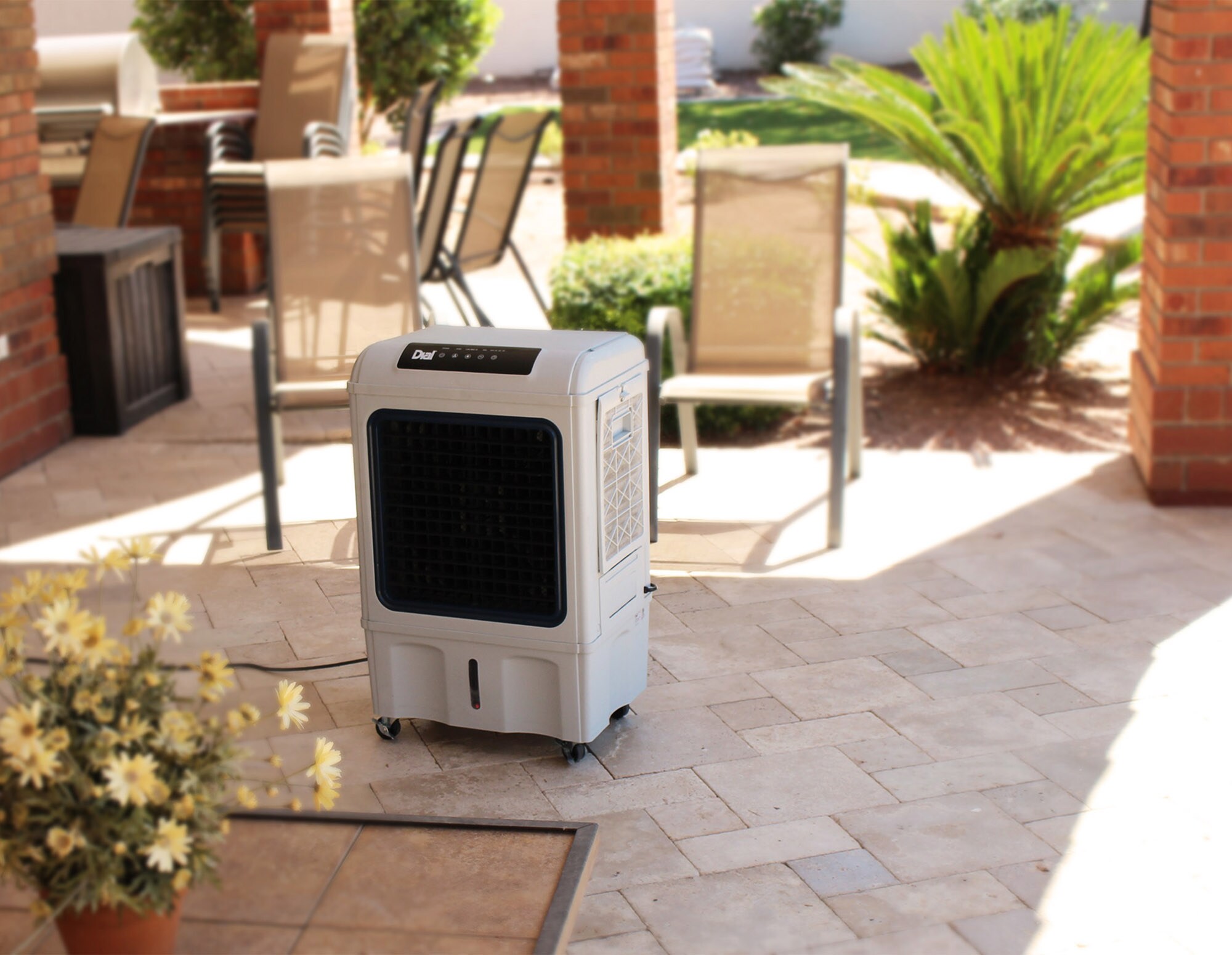 Dial Manufacturing 2200-CFM 3-Speed Indoor/Outdoor Portable Evaporative Cooler for 700-sq ft (Motor Included)
