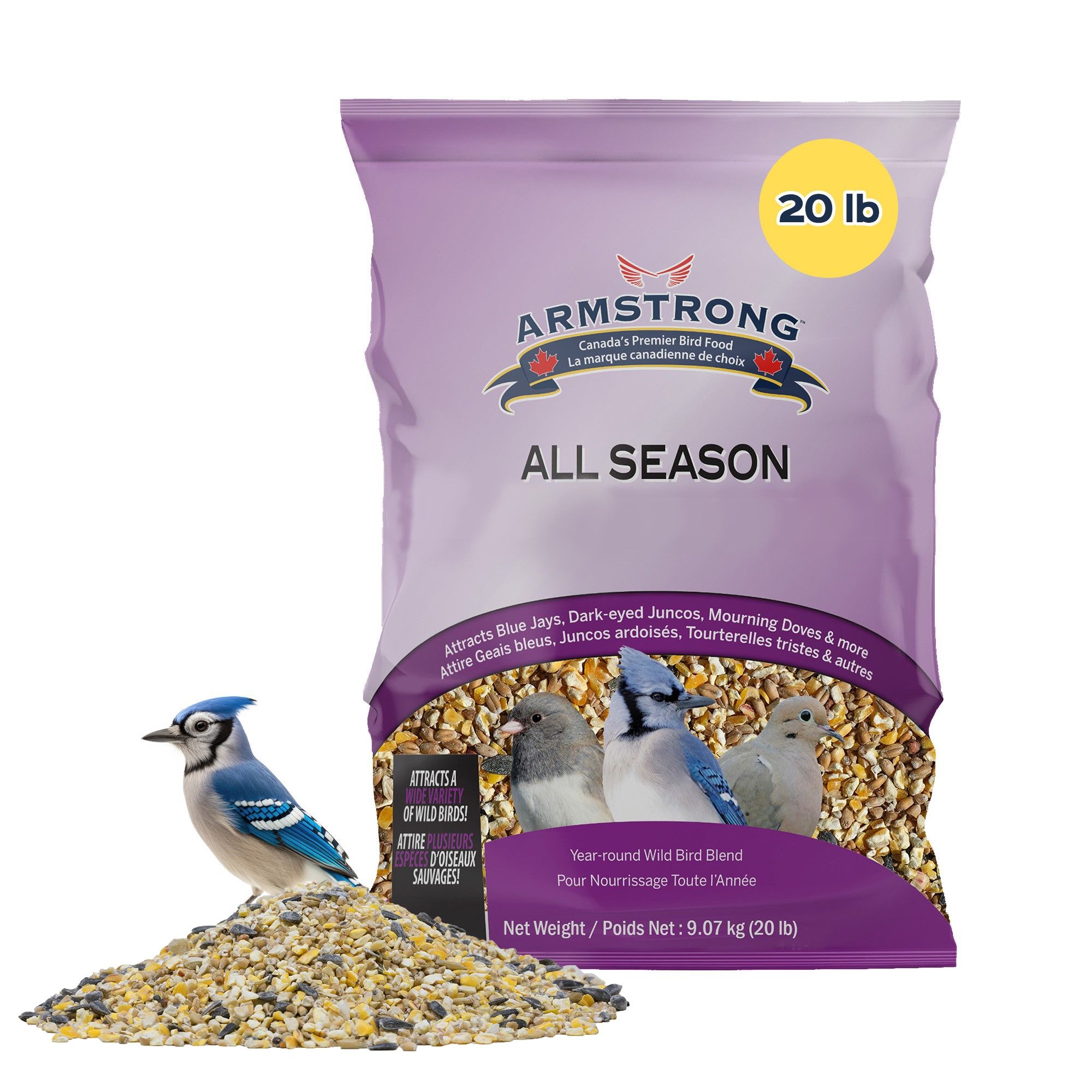 ARMSTRONG Wild Bird Food All Season Bird Seed Blend - 20lbs
