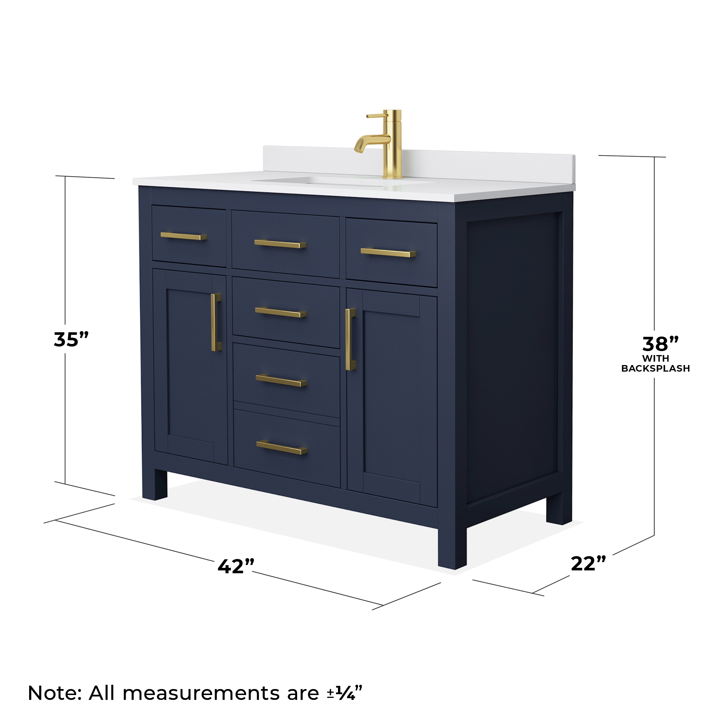 Wyndham Collection WCG242442SBLWCUNSMXX Bath-Vanity-Combo - View #5