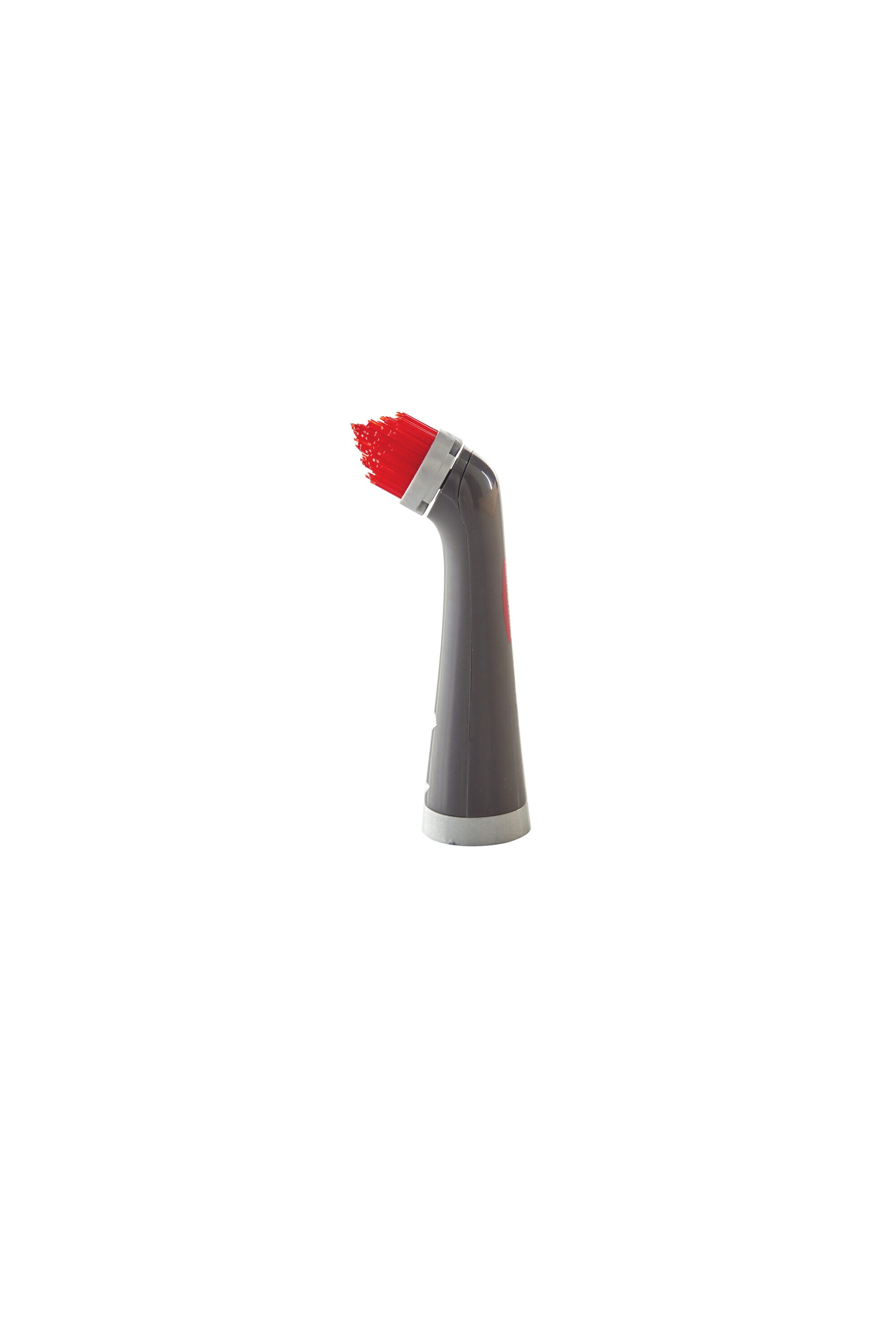 Gray and Red Cordless Electric Power Scrubber with Grip Handle