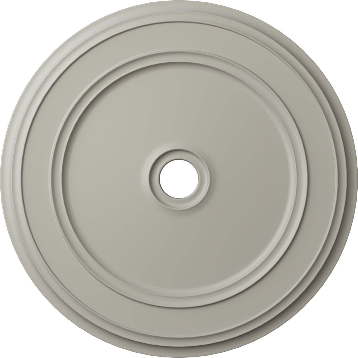 Ekena Millwork CM41CLPCF Classic 41.125-in W x 41.125-in L Painted Pot Of Cream Polyurethane Whole Ceiling Medallion