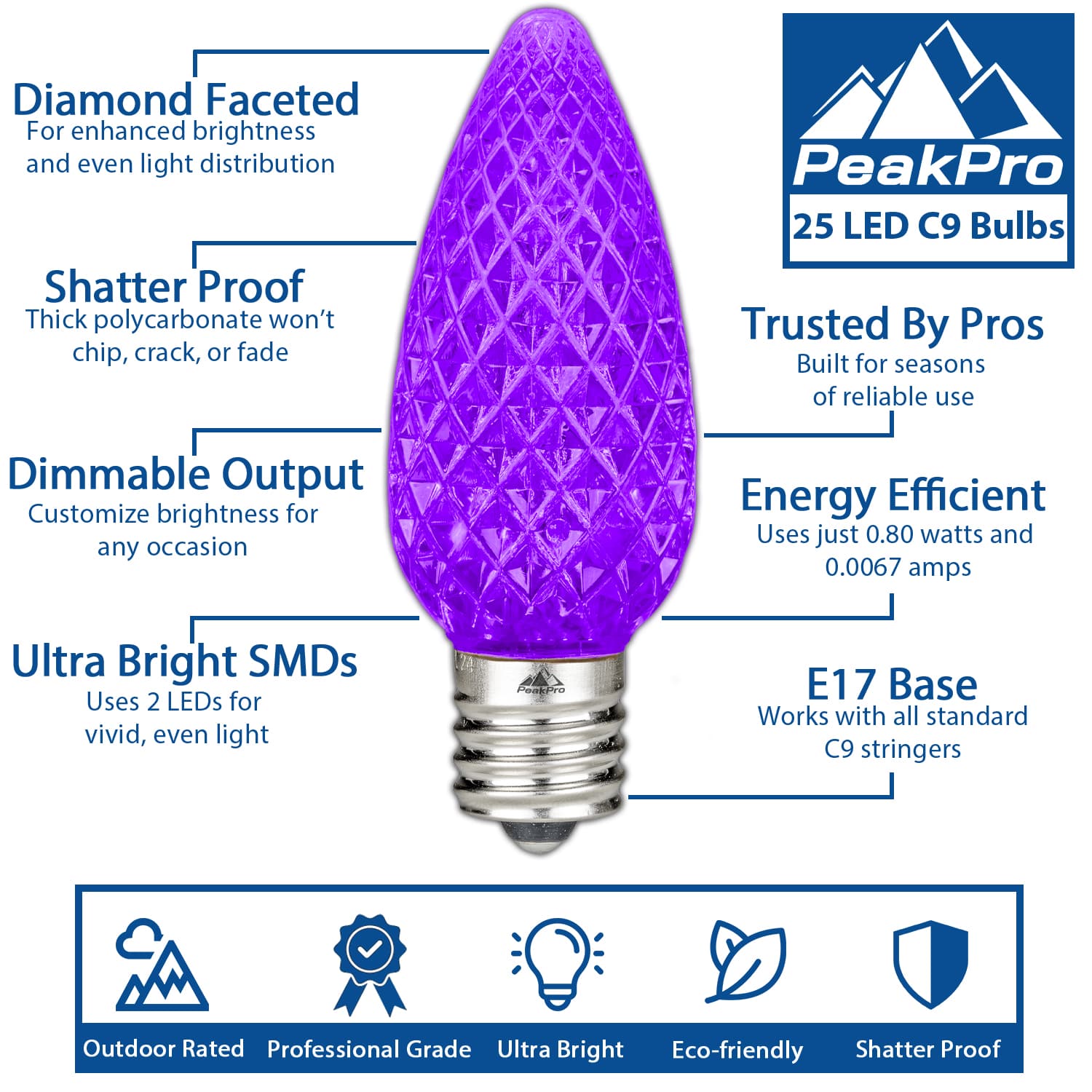 Novelty Lights C9-UB-PU-DF Christmas-String-Lights - View #2