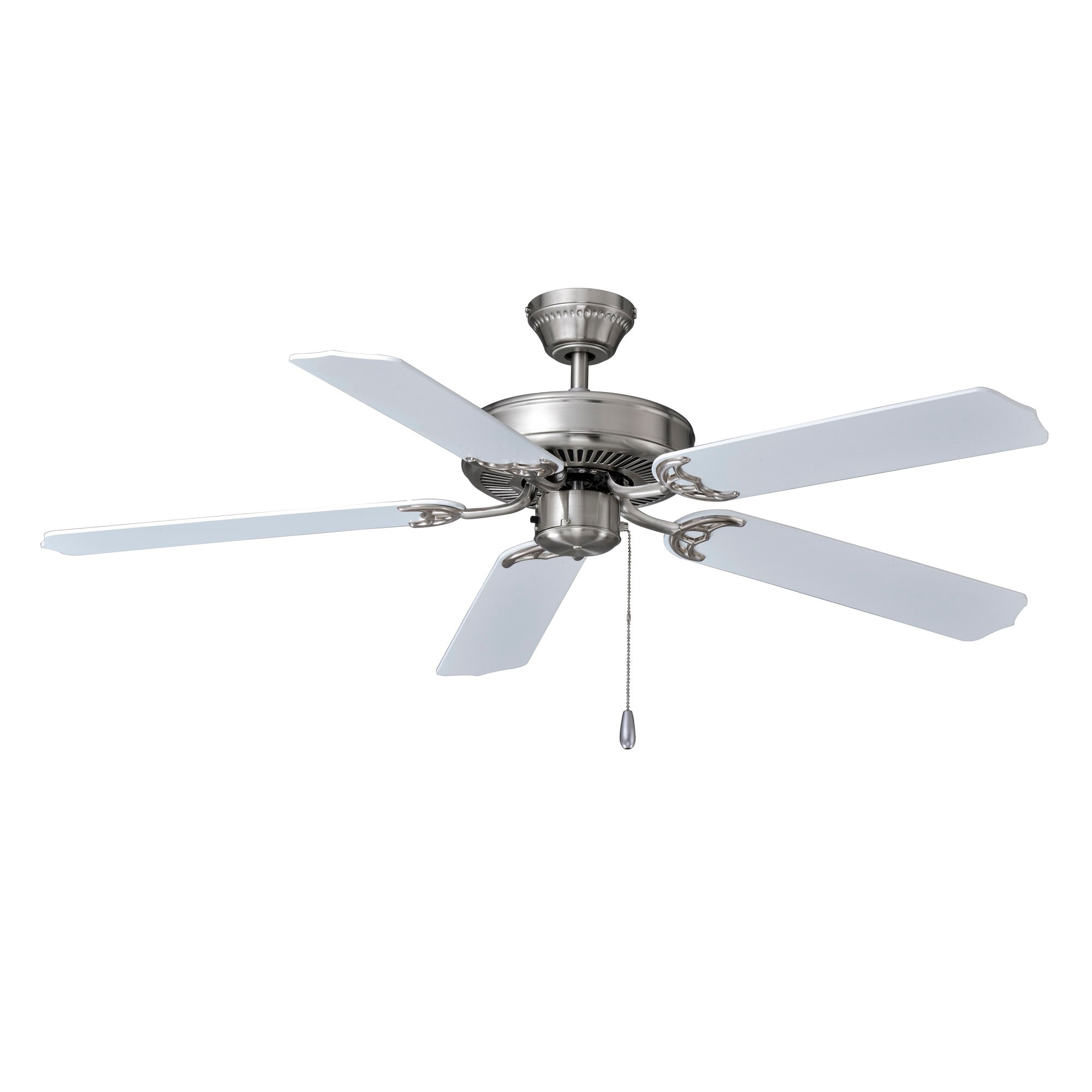 Royal Pacific 1032-1BN-WW Desert Moon 52 Brushed Nickel with White Blades Ceiling Fan Light Kit Compatible ( 5 -Blade )