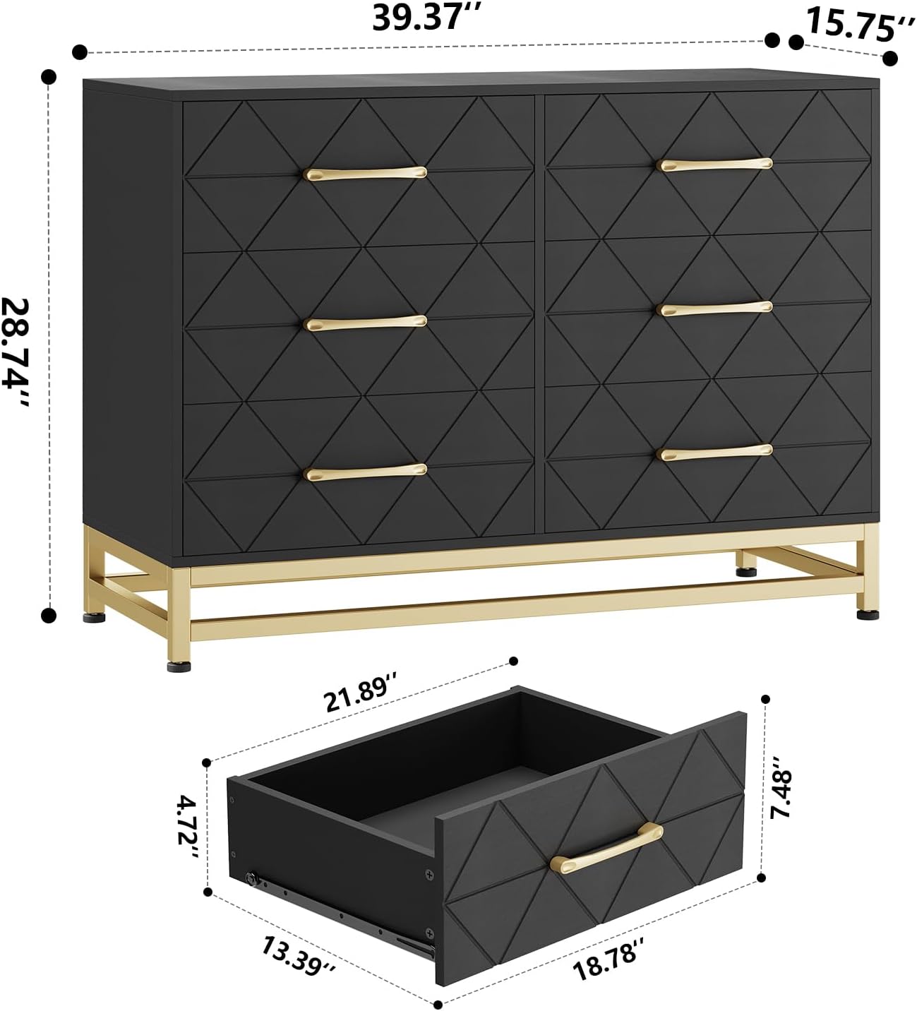 Qeetex DHZ-PHO-0ZNV2J1Q dressers - View #2