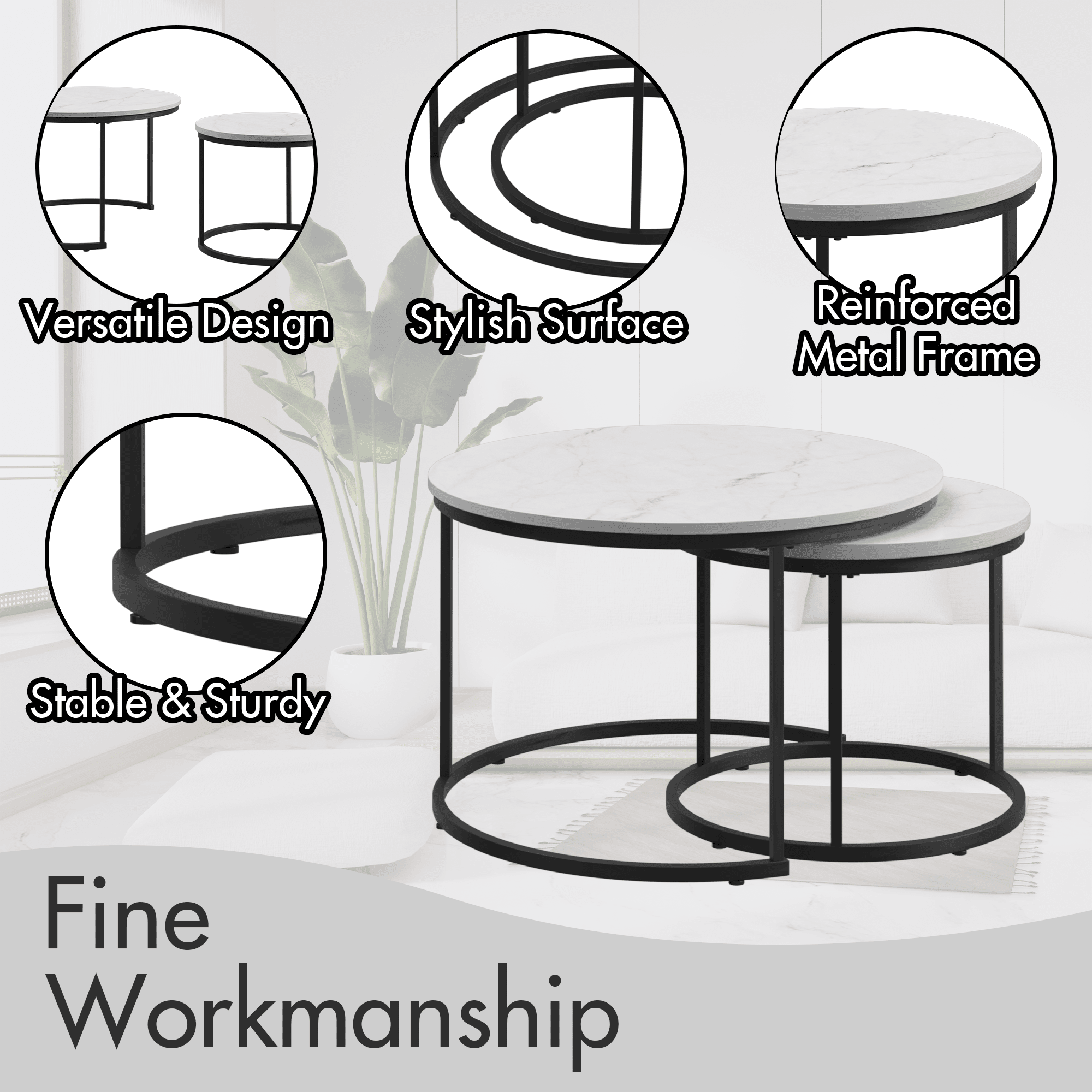 Vynxaria LESX0020-DJBZ-ET0017 End-Tables - View #6