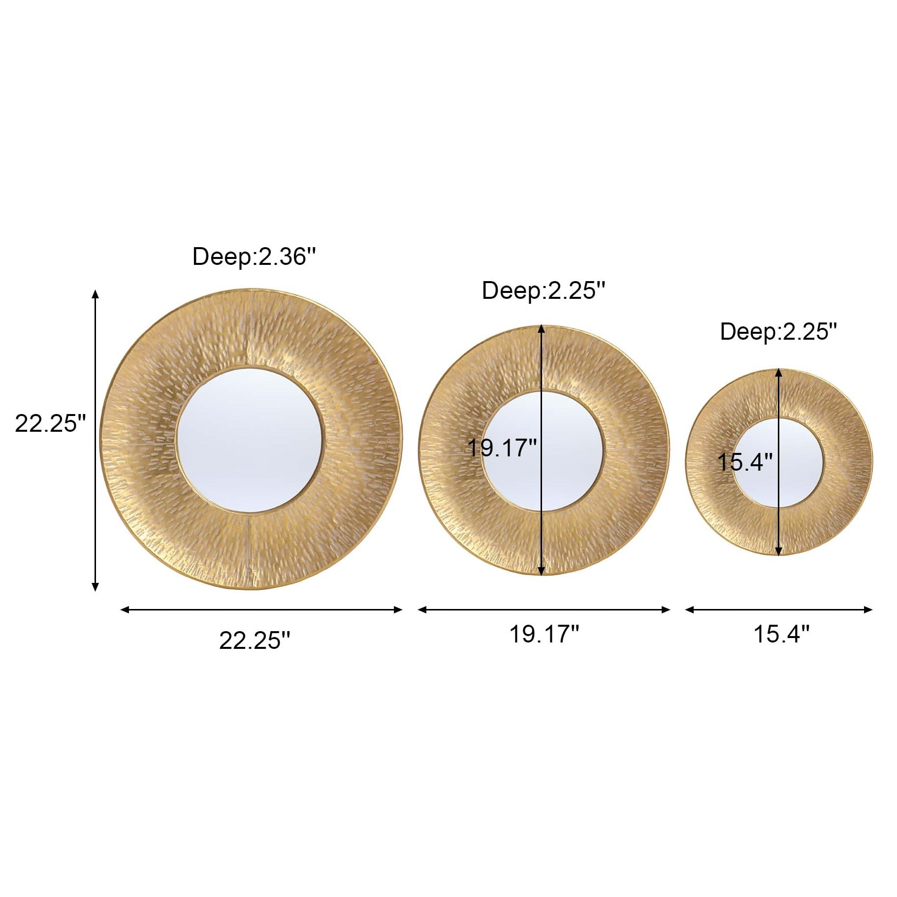 LuxenHome WHA1817 Decor-Mirrors - View #15