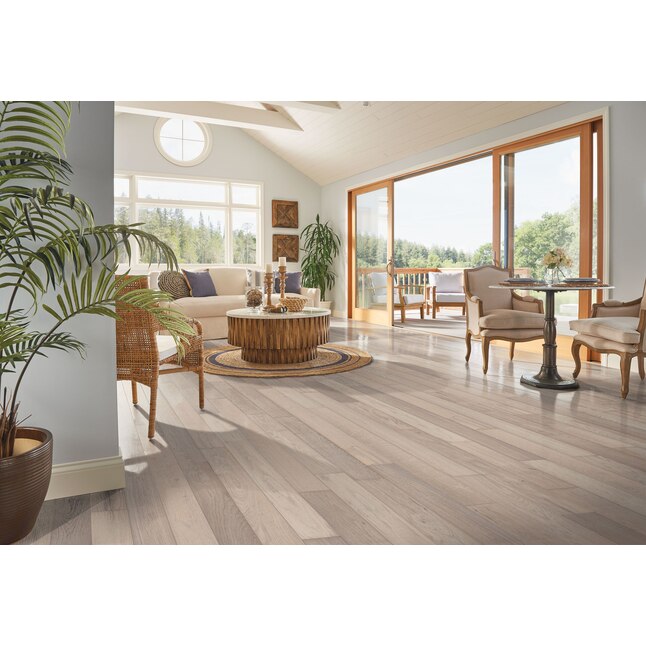 Bruce Hydropel 5-in Parchment Oak Wirebrushed Engineered Hardwood Flooring (22.6-sq ft) Bruce Hydropel 5-in Parchment Oak Wirebrushed Engineered Hardwood Flooring (22.6-sq ft)