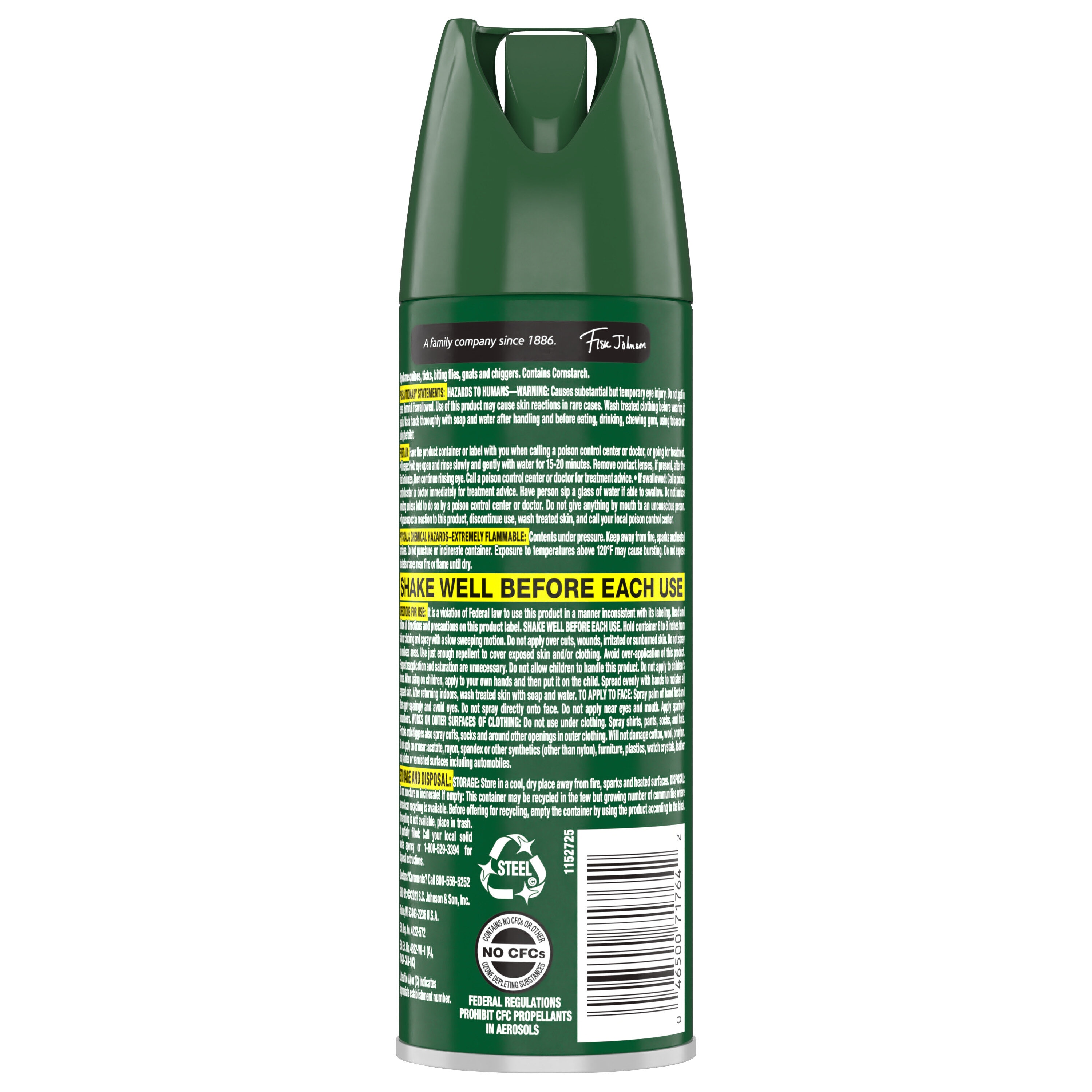 Cutter 4-oz Dry Insect Repellent Aerosol Unscented All Purpose Outdoor Bug  Spray