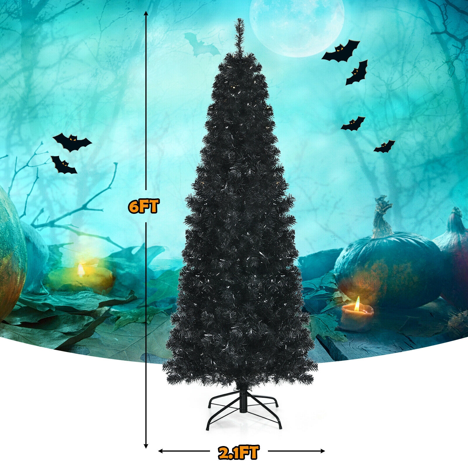 WELLFOR CM-HGY-23668US Artificial-Christmas-Trees - View #8