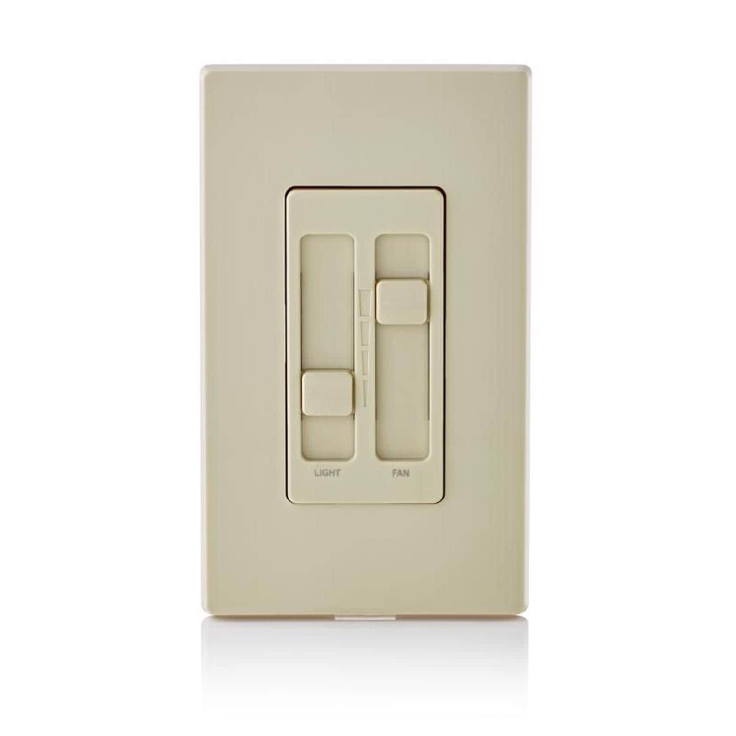 Leviton EJD3001339 Decora SureSlide Ivory Fan/LED Dimmer Slide Switch 1 pk