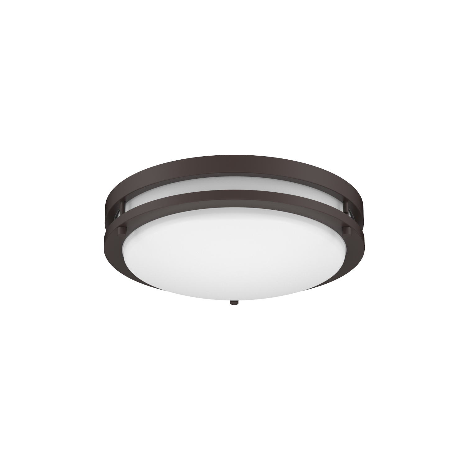Project Source MXL1137-L24K9027N 1 -Light 11-in Satin Nickel Integrated LED Flush Mount Light