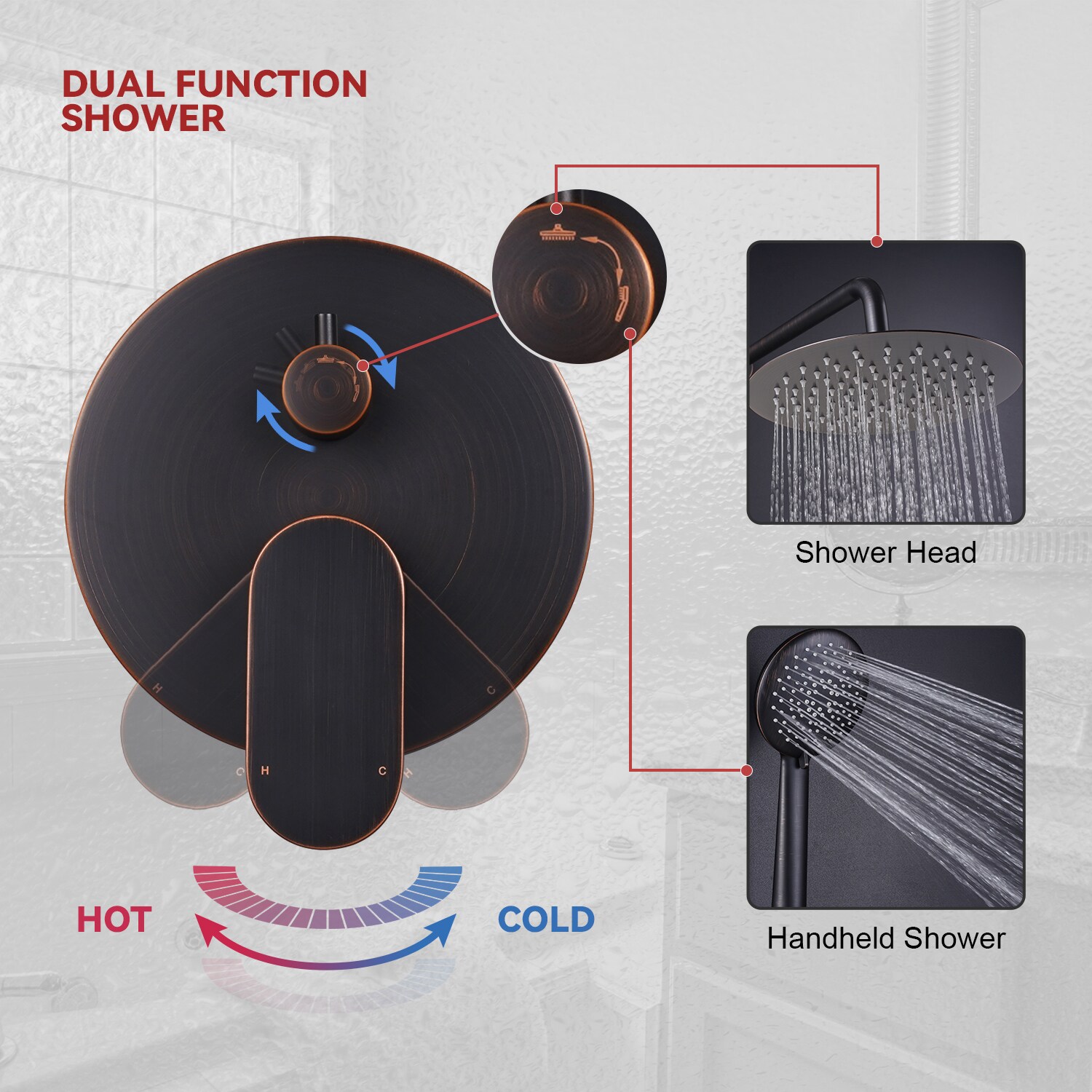 Pouuin VS-600S Showerhead-Bar-Panels - View #6
