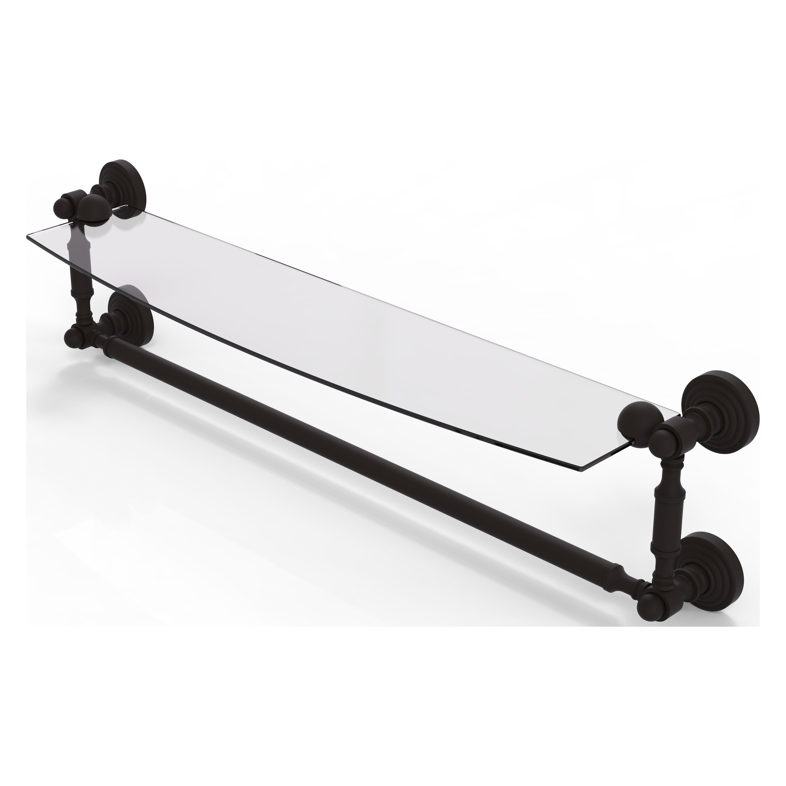 Allied Brass WP-33TB/24-ORB Waverly Place Oil-rubbed Bronze Wall mount Bathroom Shelf ( 24-in x 5-in x 5-in )