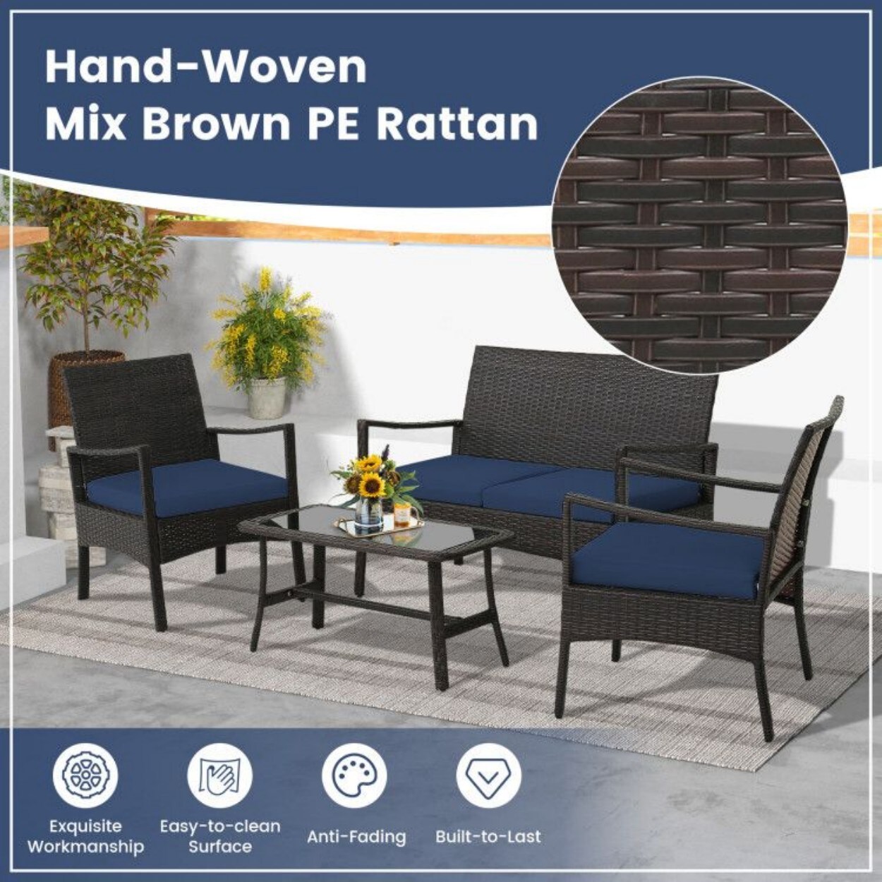 AHIOU HOME ZAAHD-HQ7YAYPS Patio-Conversation-Sets - View #6
