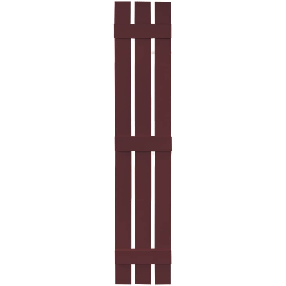 Vantage V5371271167 11.875-in W x 71-in H Cranberry Spaced Exterior Shutters