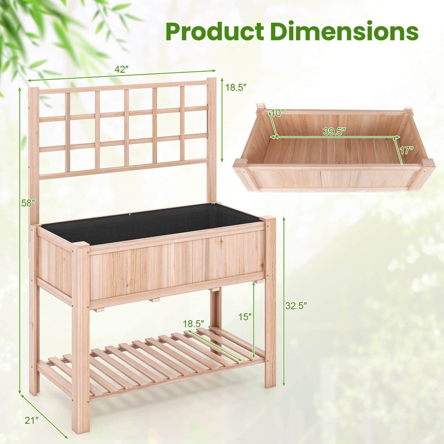 Costway CSHY002689 Raised-Planter-Boxes - View #3