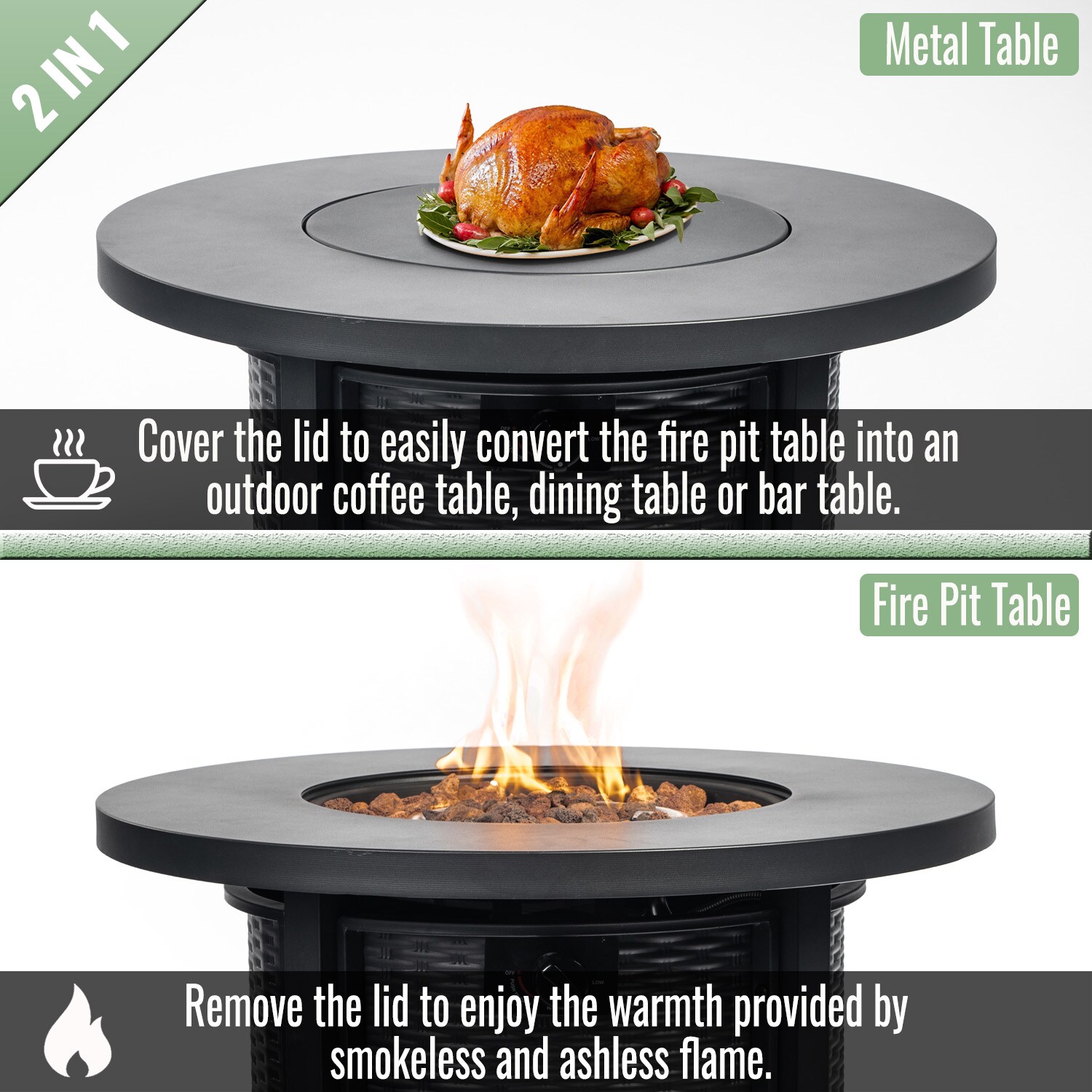 Anysun AS-PFP0M02002-K0 Outdoor-Gas-Firepits - View #3