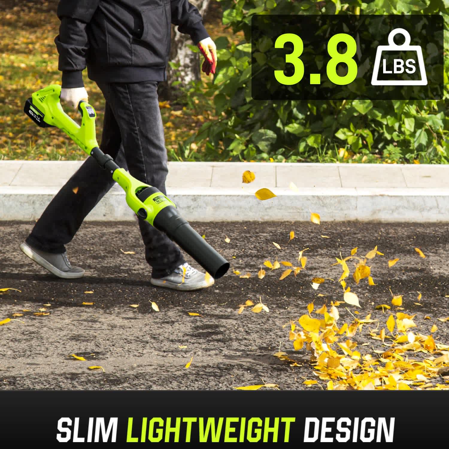 GardenJoy FH-LB411W-2L Cordless-Electric-Blowers - View #3