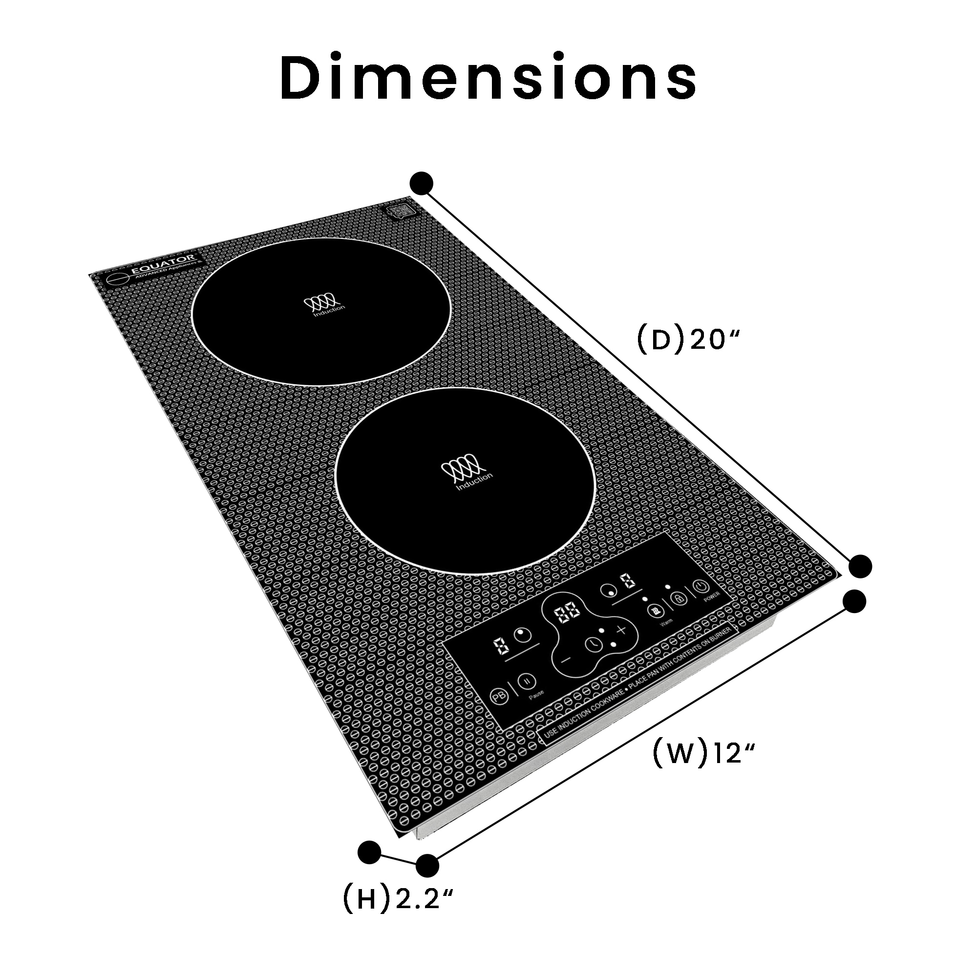 Equator Advanced Appliances BIC 122 CC ED Induction-Cooktops - View #2