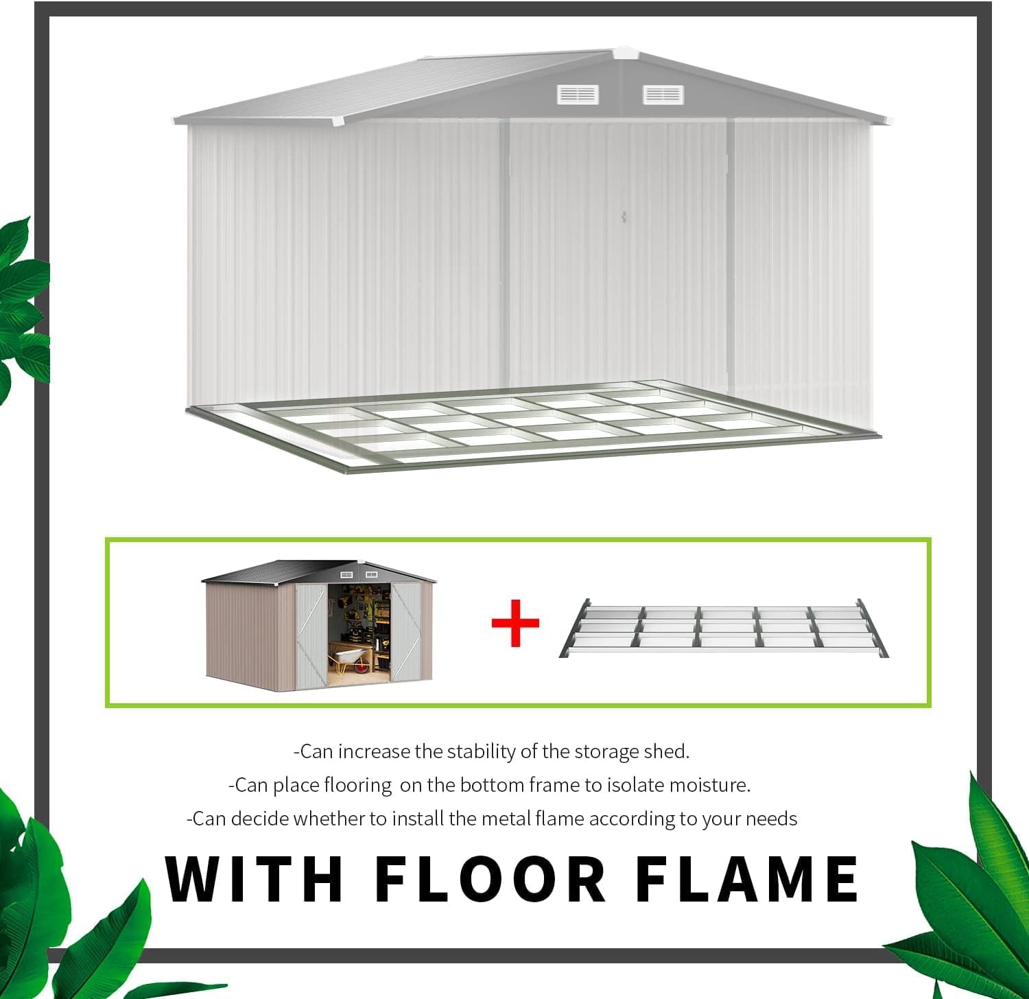 AOXUN AX-40129R Metal-Storage-Buildings-Sheds - View #6