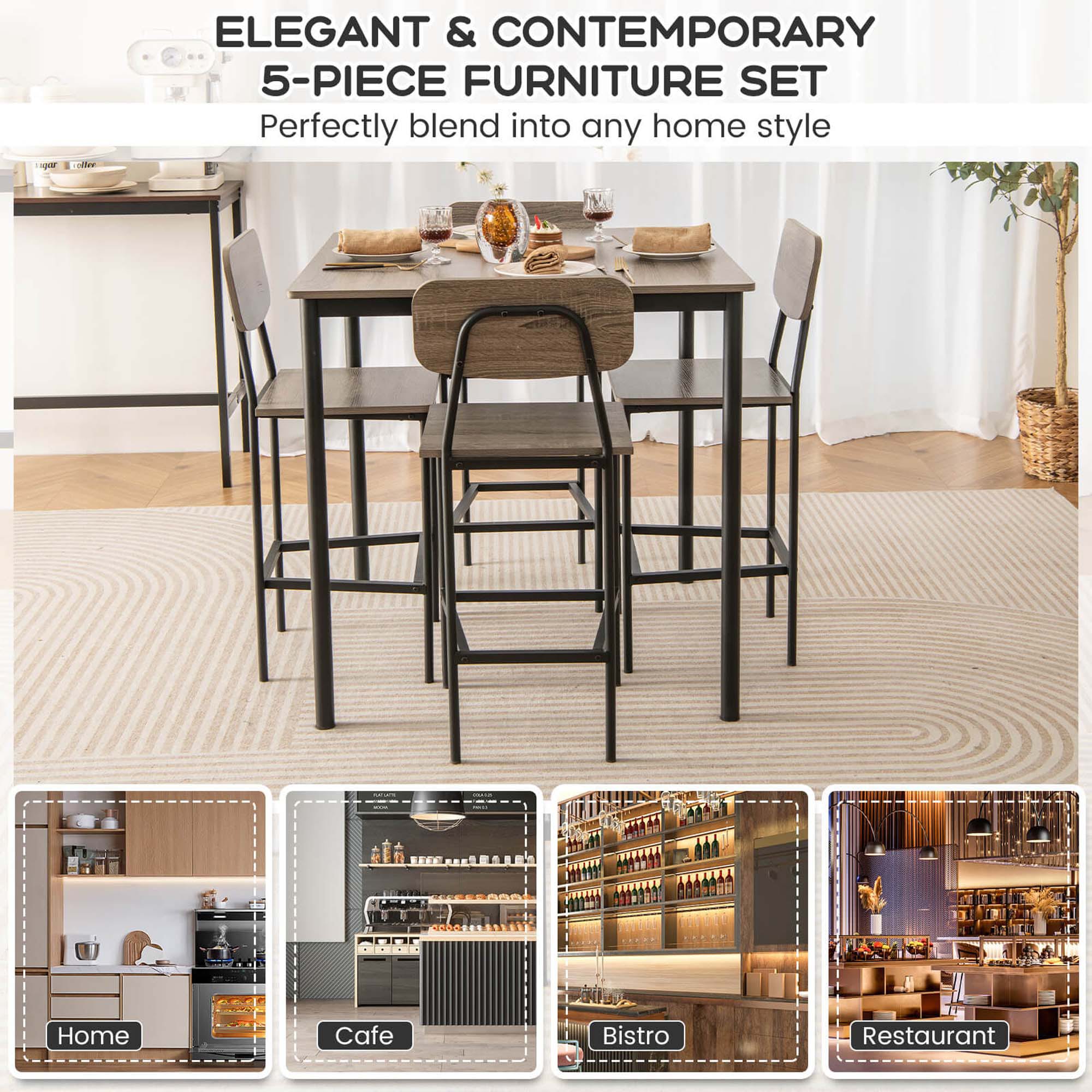 Goplus HCST00103 Dining-Sets - View #9