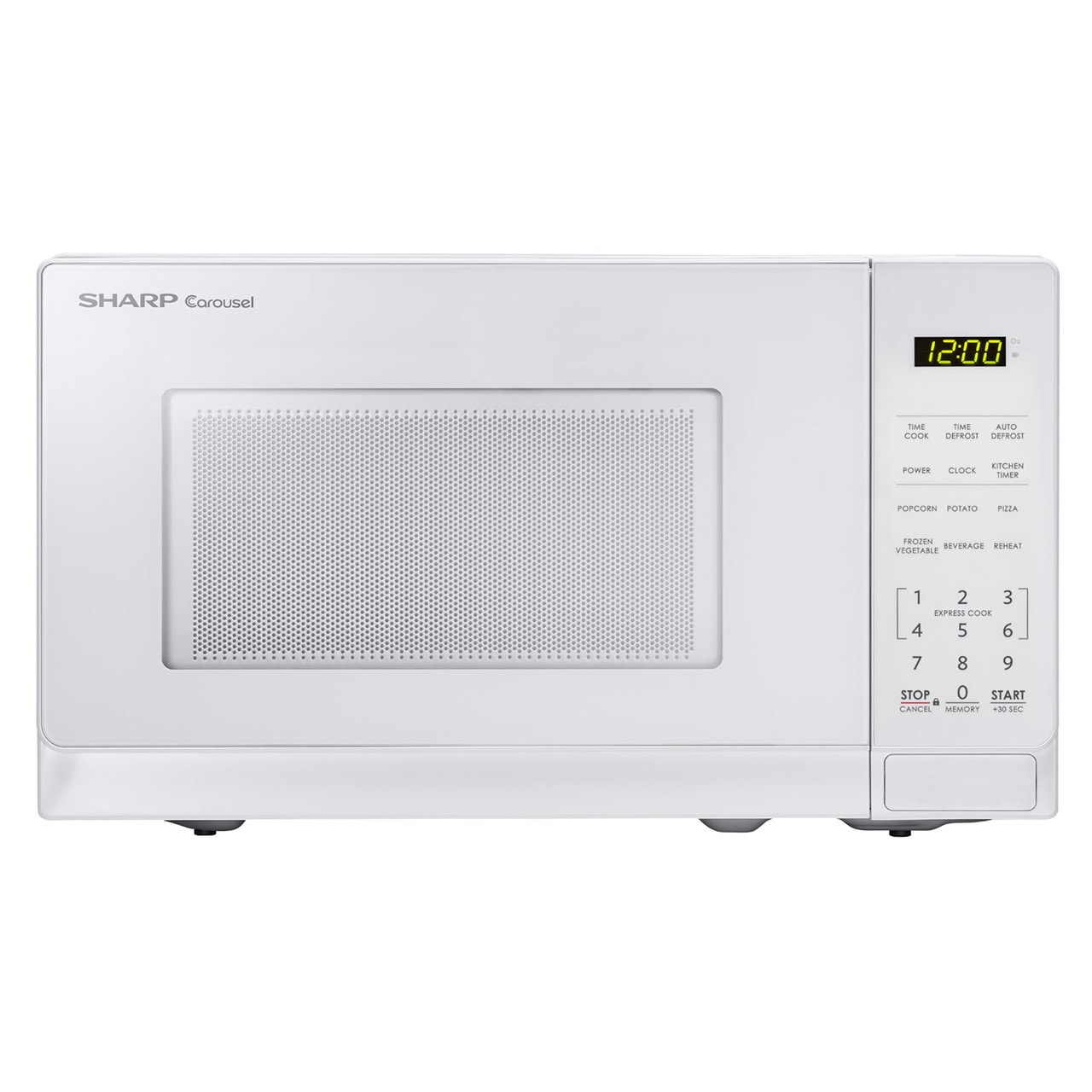 Easy Clean Small White Microwave with 6 Power Levels Function Defrost Smad Microwave Ovens 700 W 17 L Manual Control 
