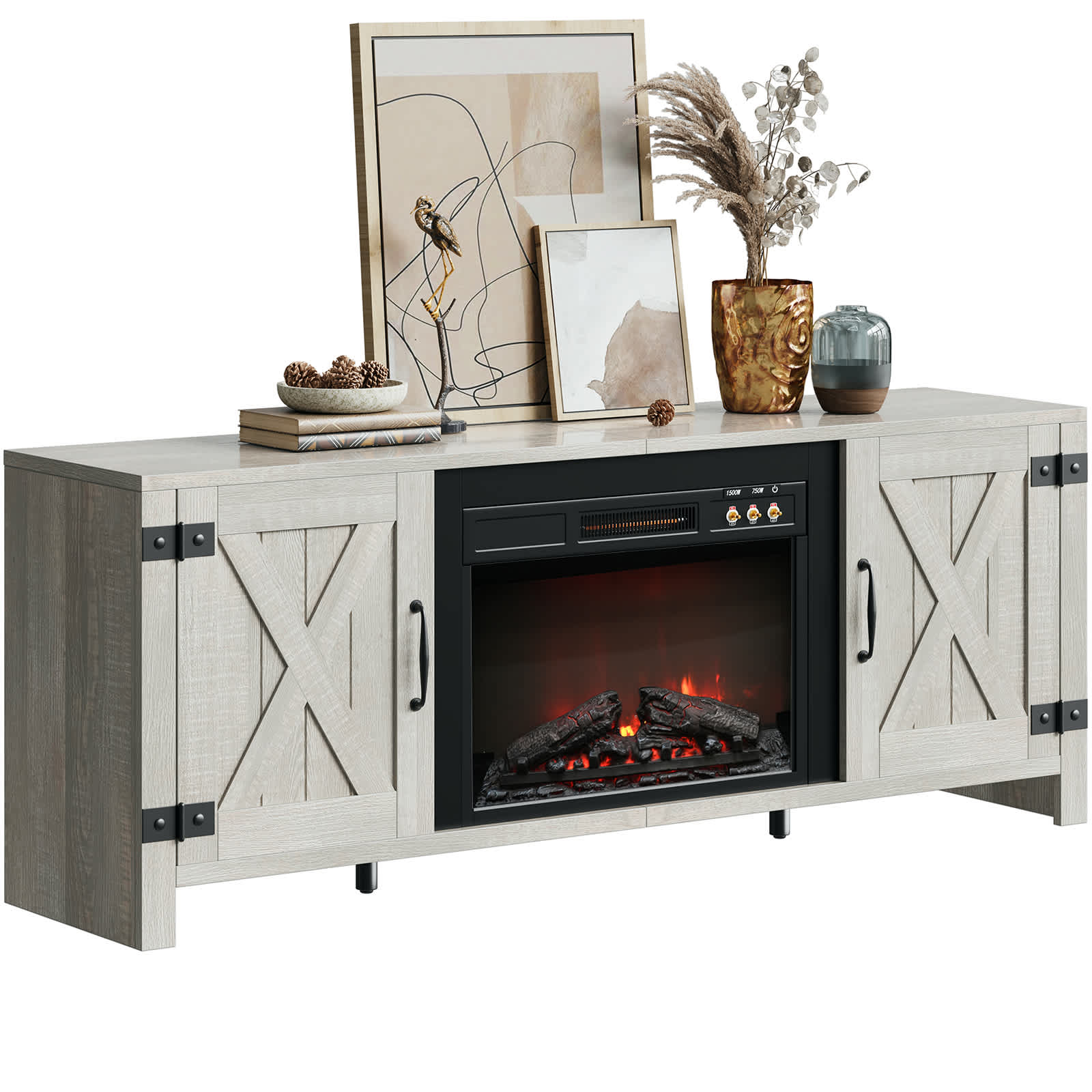 Bestier LOW-L103416FP-WHTWA Electric-Fireplaces - View #6