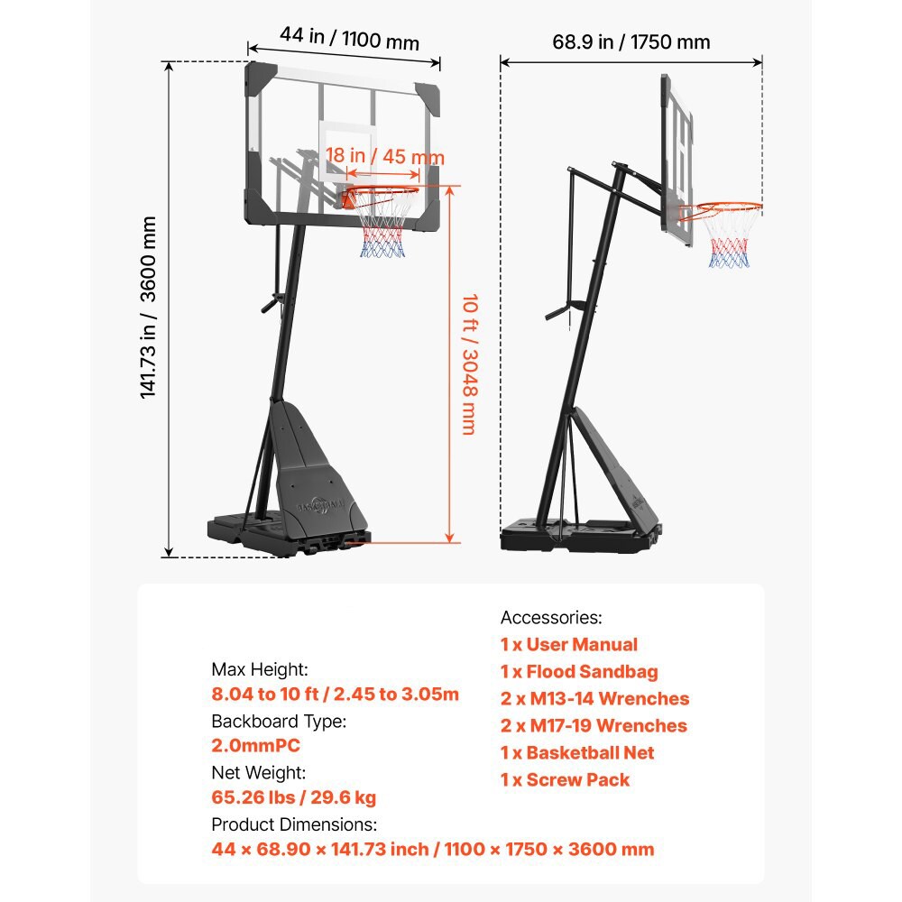 Slickblue D-VO-1593 Basketball-System - View #3