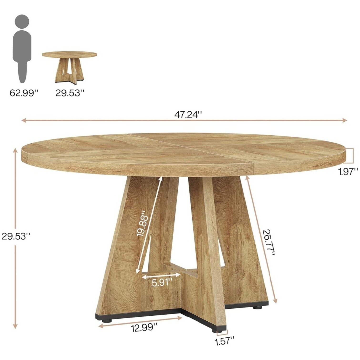 Watnature CMMT2WIQ93YH Dining-Tables - View #3