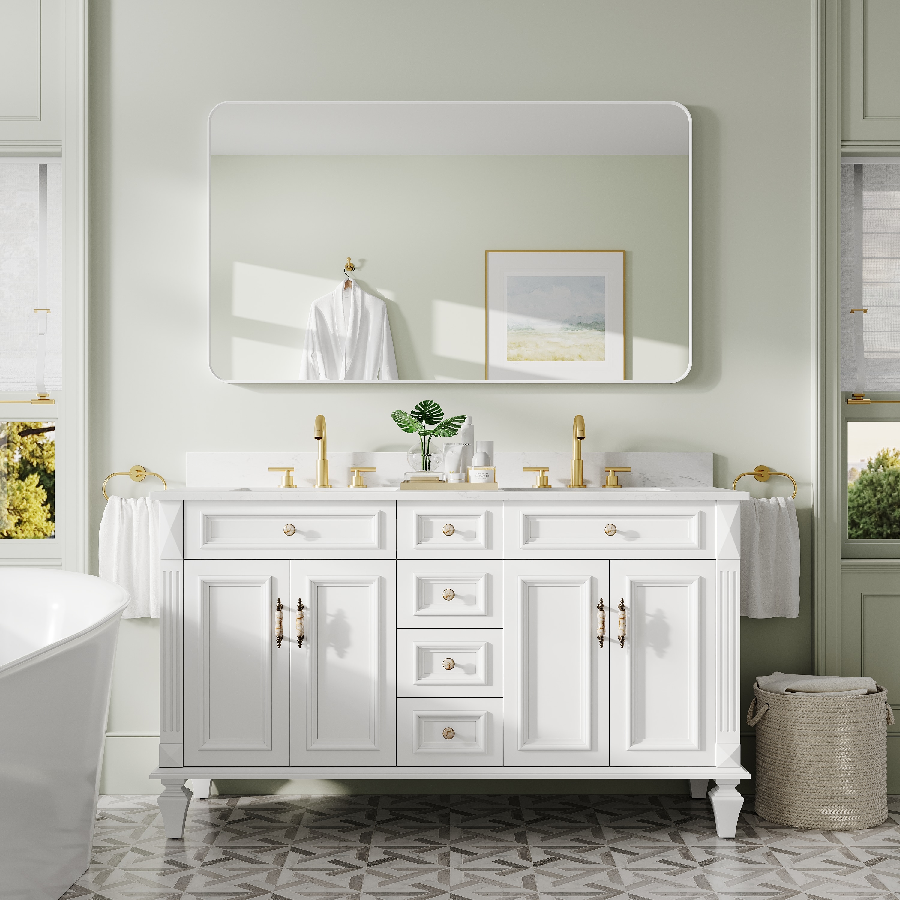 Poinic YZCFM1-5532W Decor-Mirrors - View #2