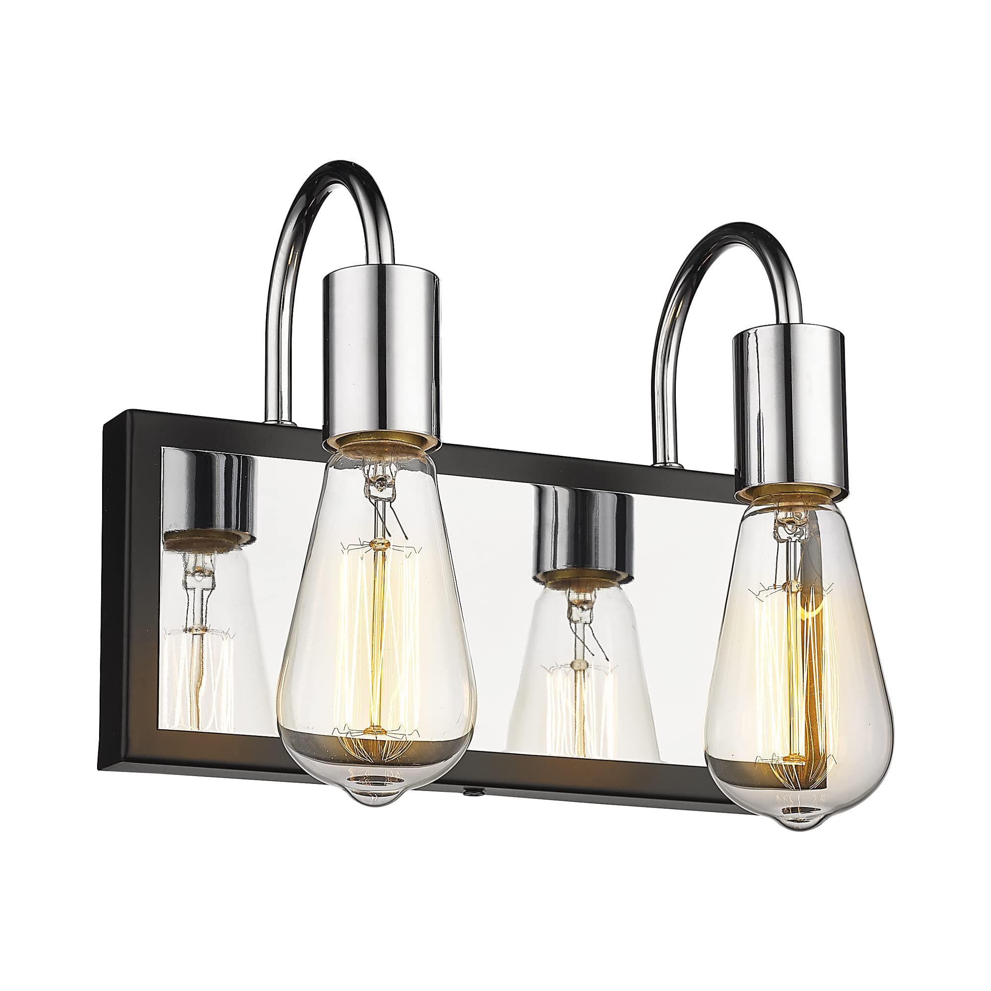 LTMATE LS5HLT69B-2W CH JAZAVA 10.6-in 2 -Light Polished Chrome Modern/contemporary Vanity light