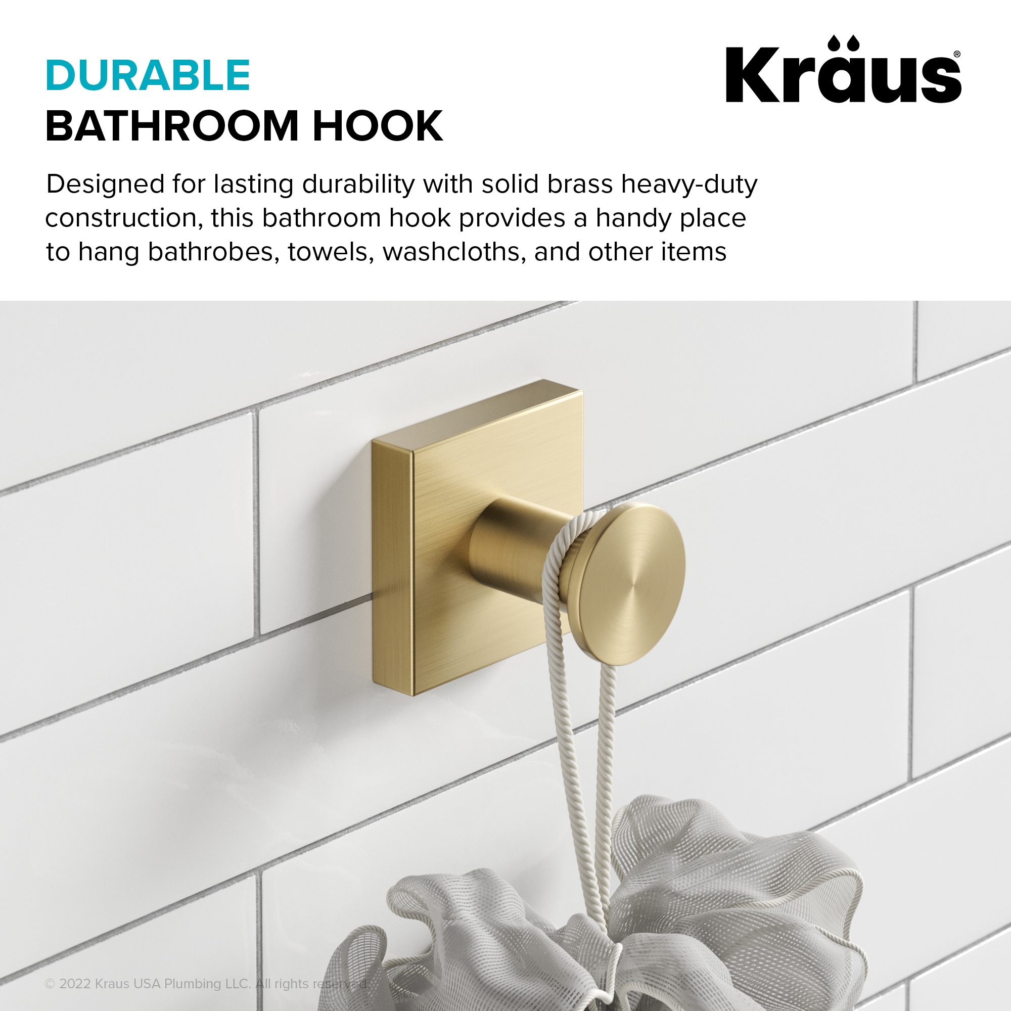 Kraus KEA-17701BG Robe-Hooks - View #5
